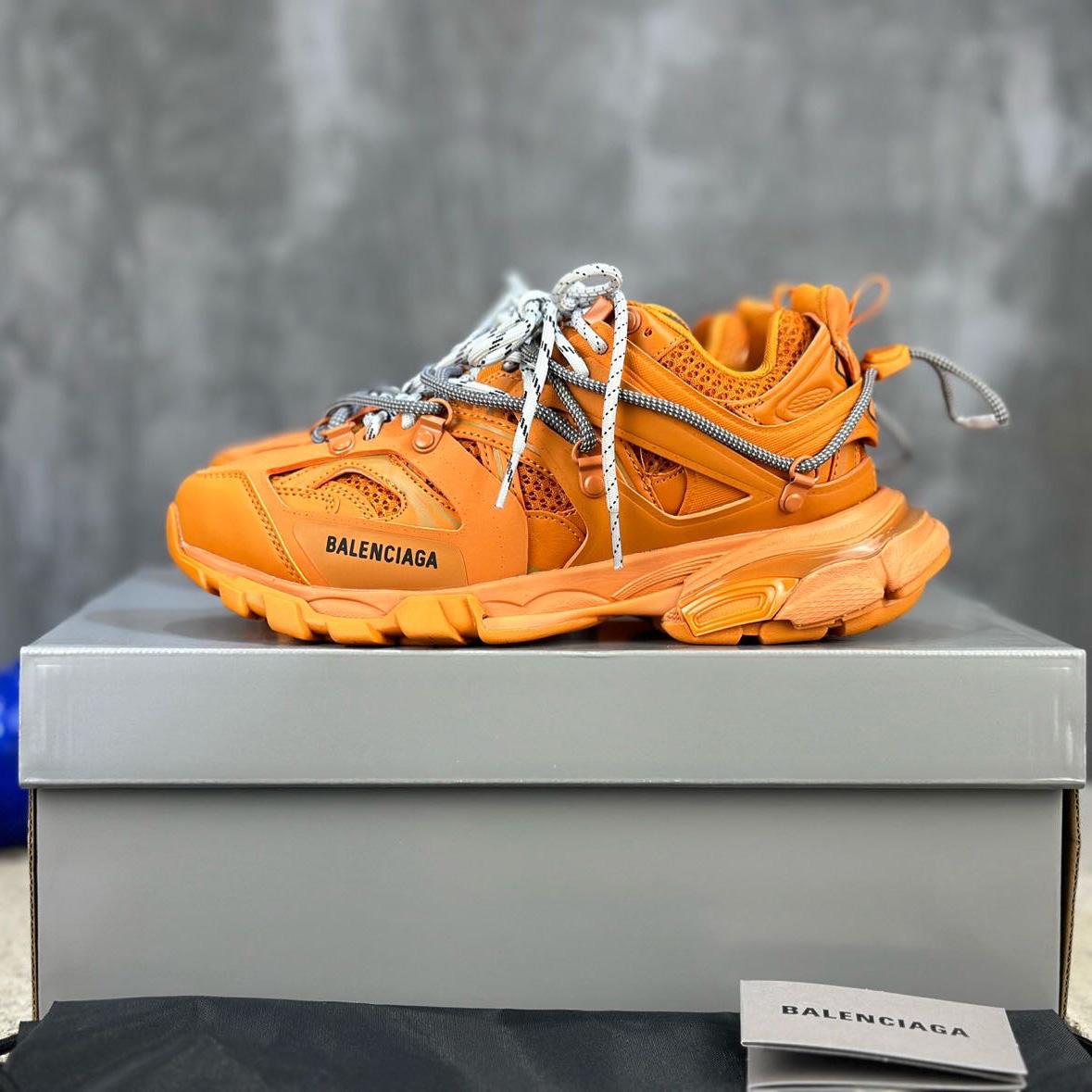 Balenciaga Track Trail Laces Sneaker In Orange   - DopestKickz