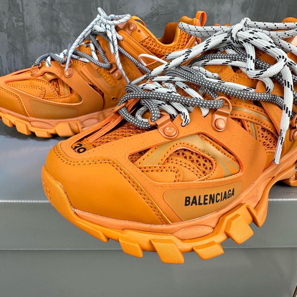 Balenciaga Track Trail Laces Sneaker In Orange   - DopestKickz