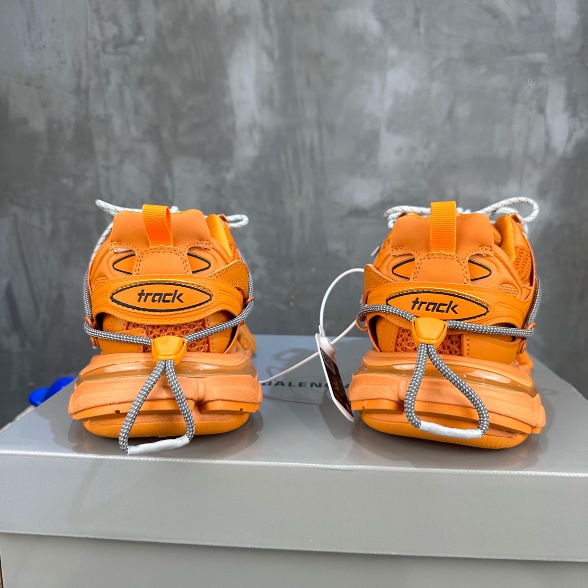 Balenciaga Track Trail Laces Sneaker In Orange   - DopestKickz
