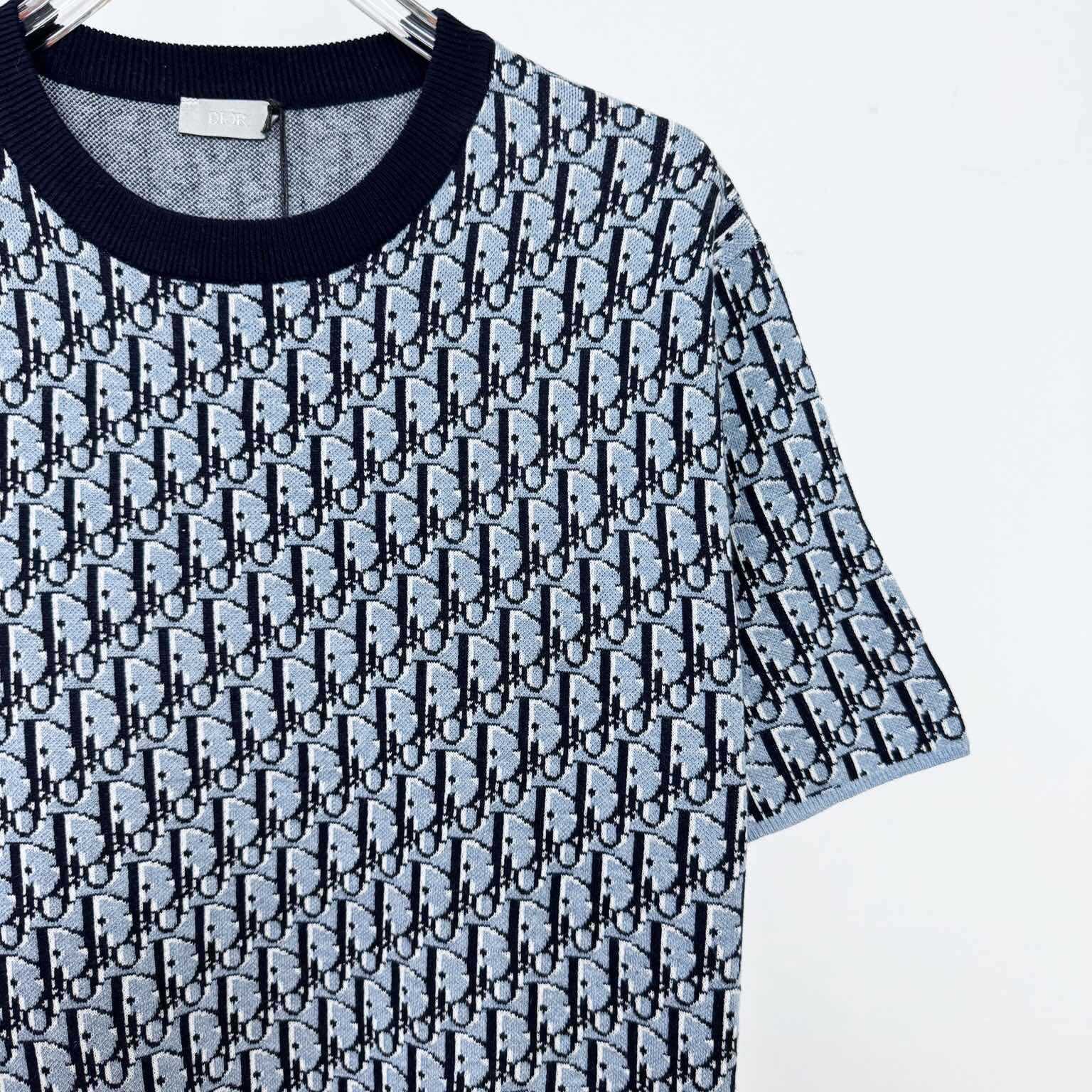 Dior Oblique T-Shirt, Relaxed Fit   - DopestKickz