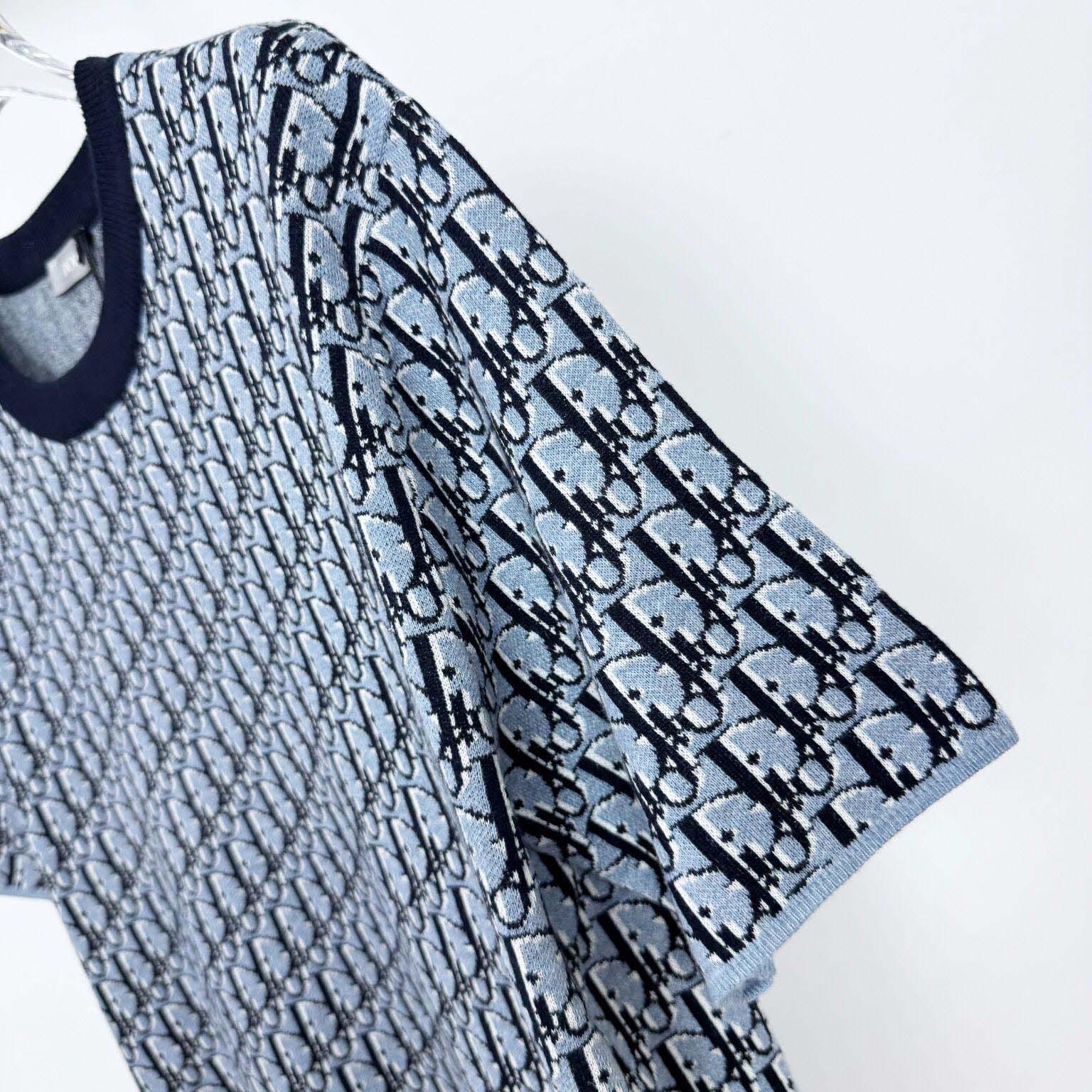 Dior Oblique T-Shirt, Relaxed Fit   - DopestKickz