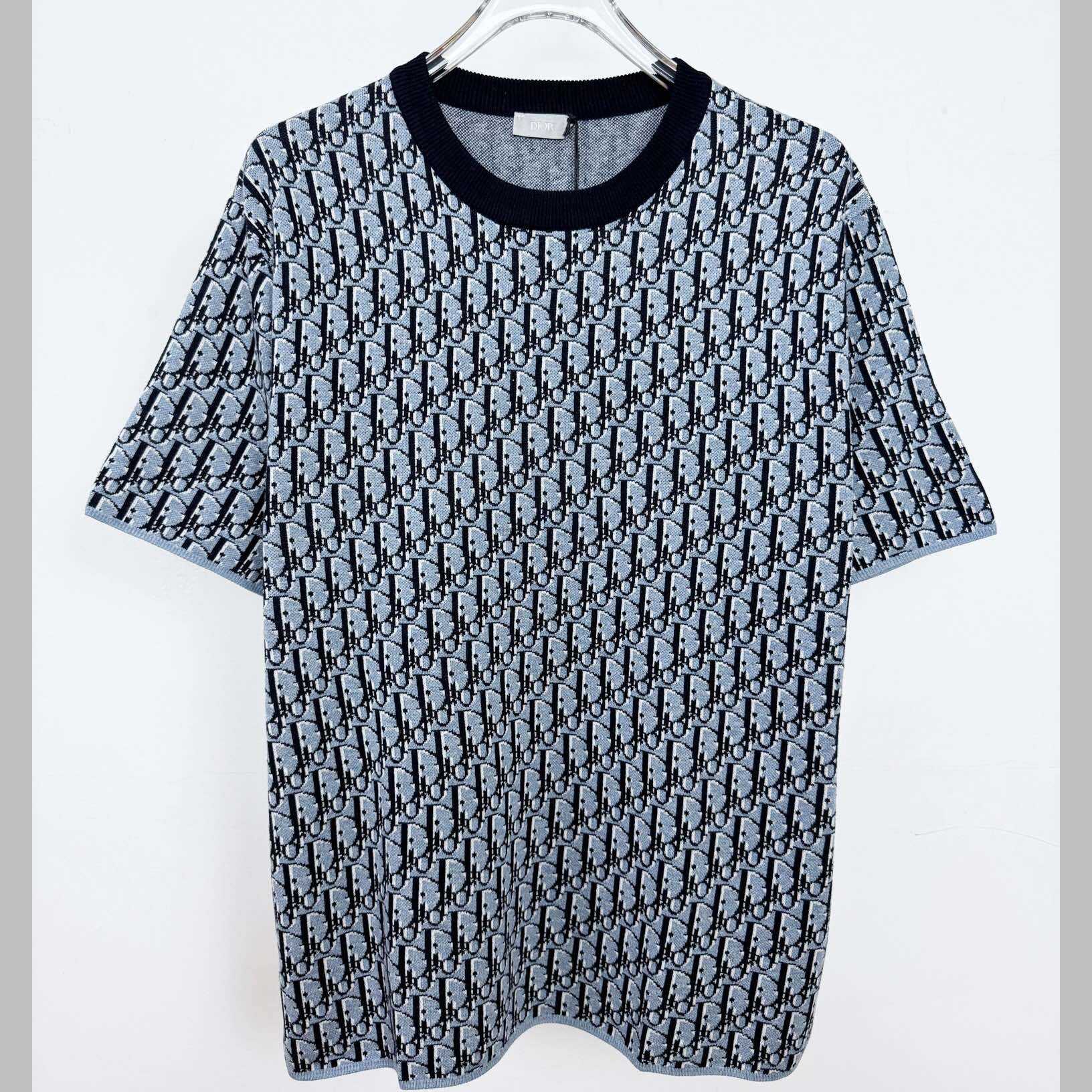 Dior Oblique T-Shirt, Relaxed Fit   - DopestKickz
