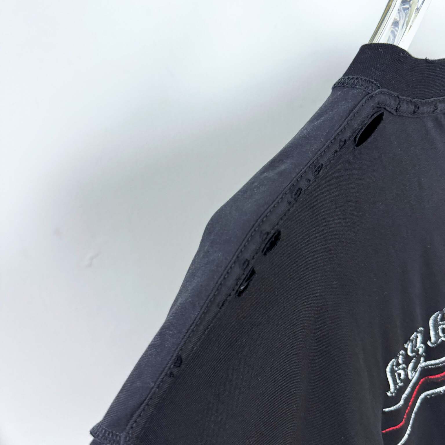 Balenciaga Embroidered Logo Wave Political Campaign T-Shirt  - DopestKickz