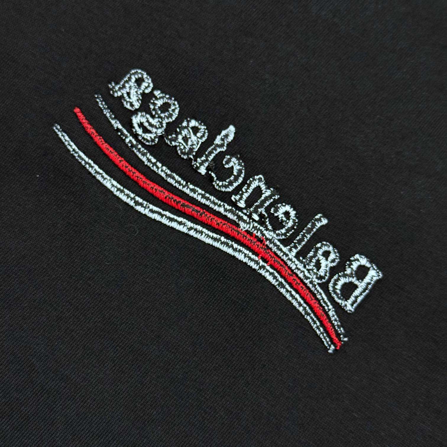 Balenciaga Embroidered Logo Wave Political Campaign T-Shirt  - DopestKickz