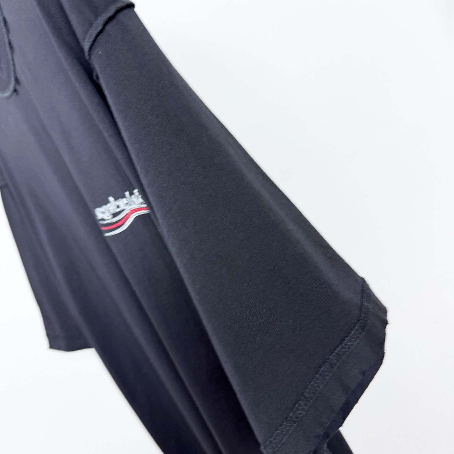 Balenciaga Embroidered Logo Wave Political Campaign T-Shirt  - DopestKickz
