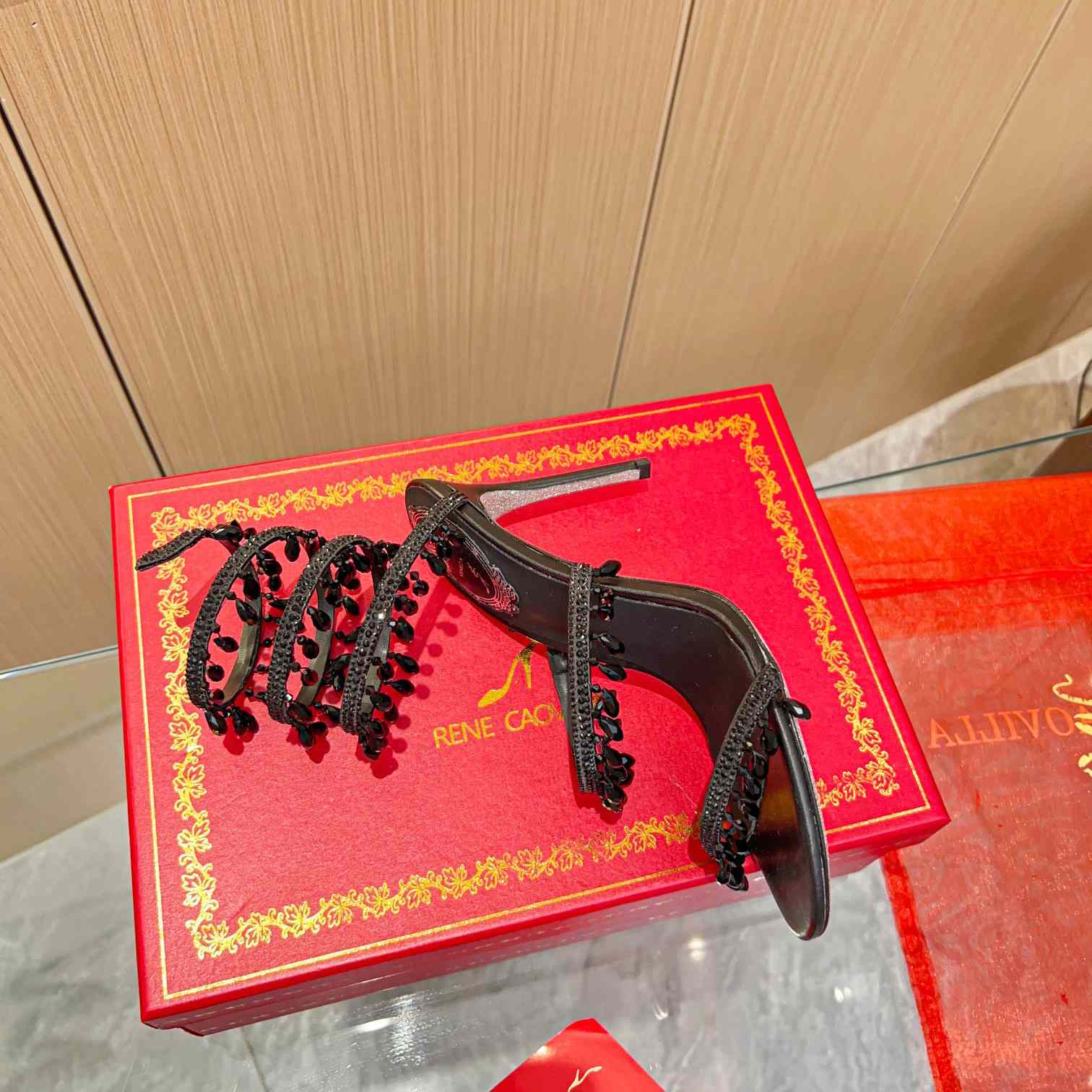 Rene Caovilla Chandelier crystal-embellished sandals  XZ809  (50% Off Sale) - DopestKickz