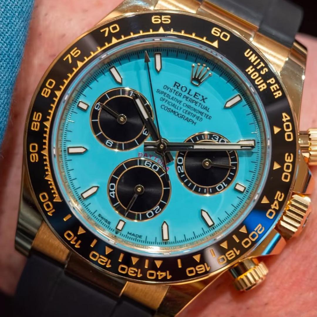 Rolex Daytona Tiffany Blue New Release 18K Yellow Gold   - DopestKickz