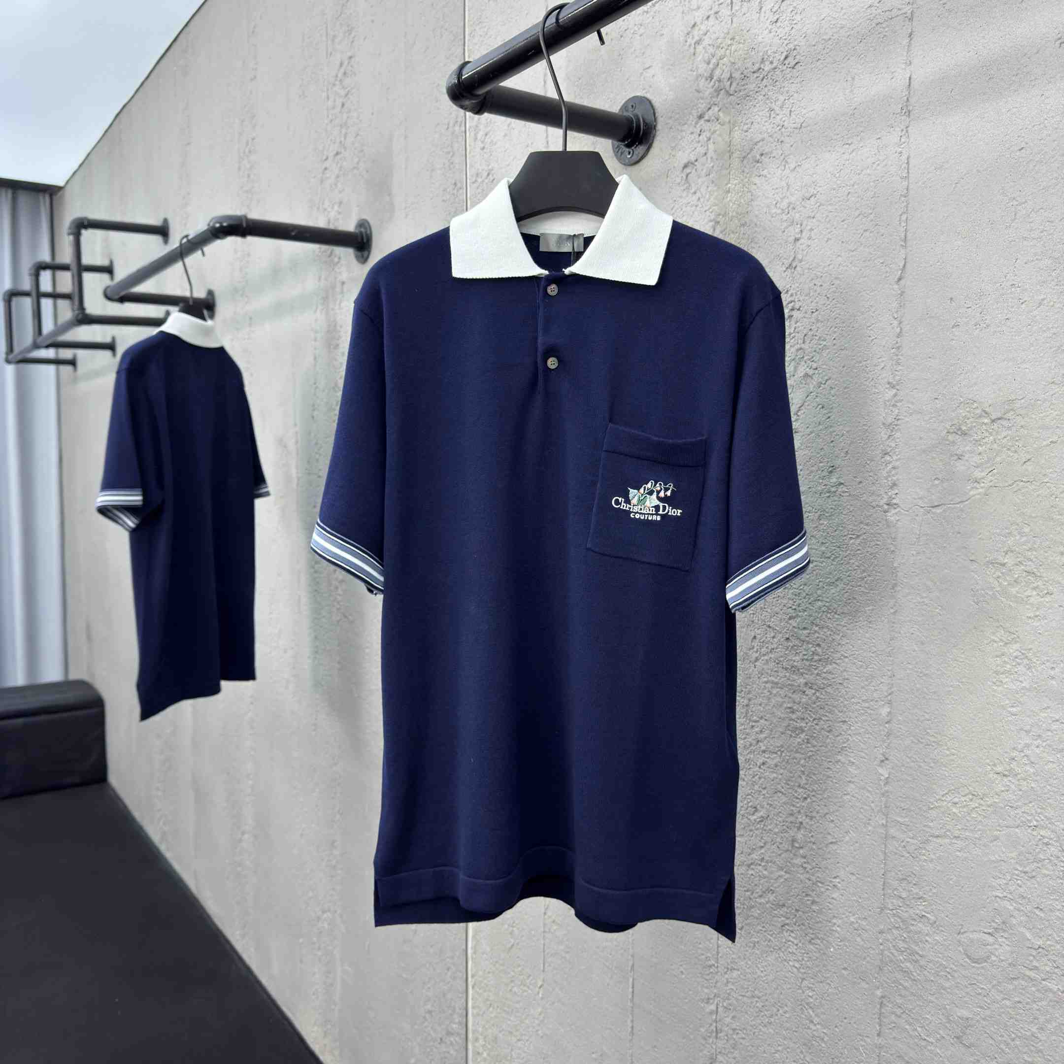 Christian Dior Couture Lily of the Valley Polo Shirt  - DopestKickz