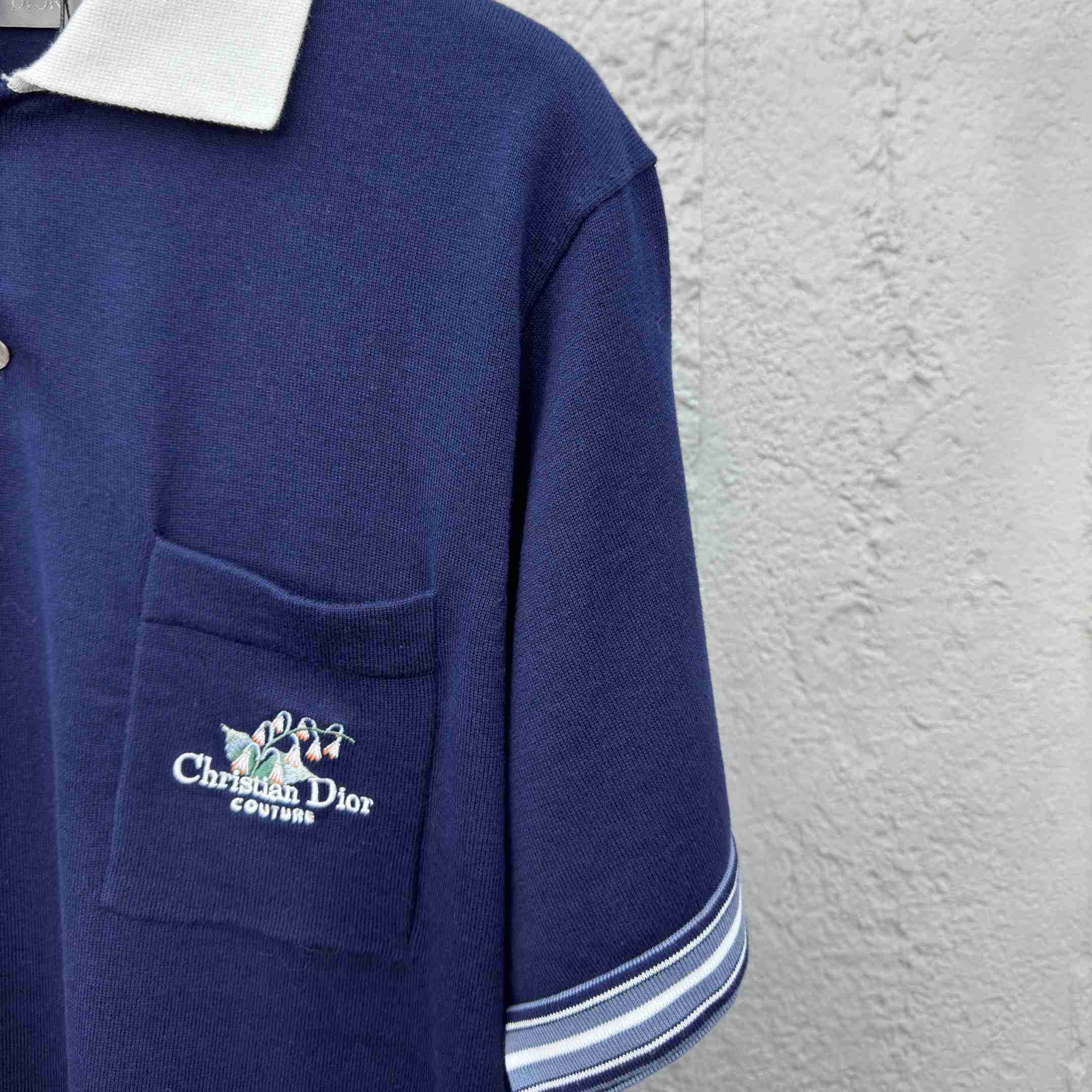 Christian Dior Couture Lily of the Valley Polo Shirt  - DopestKickz