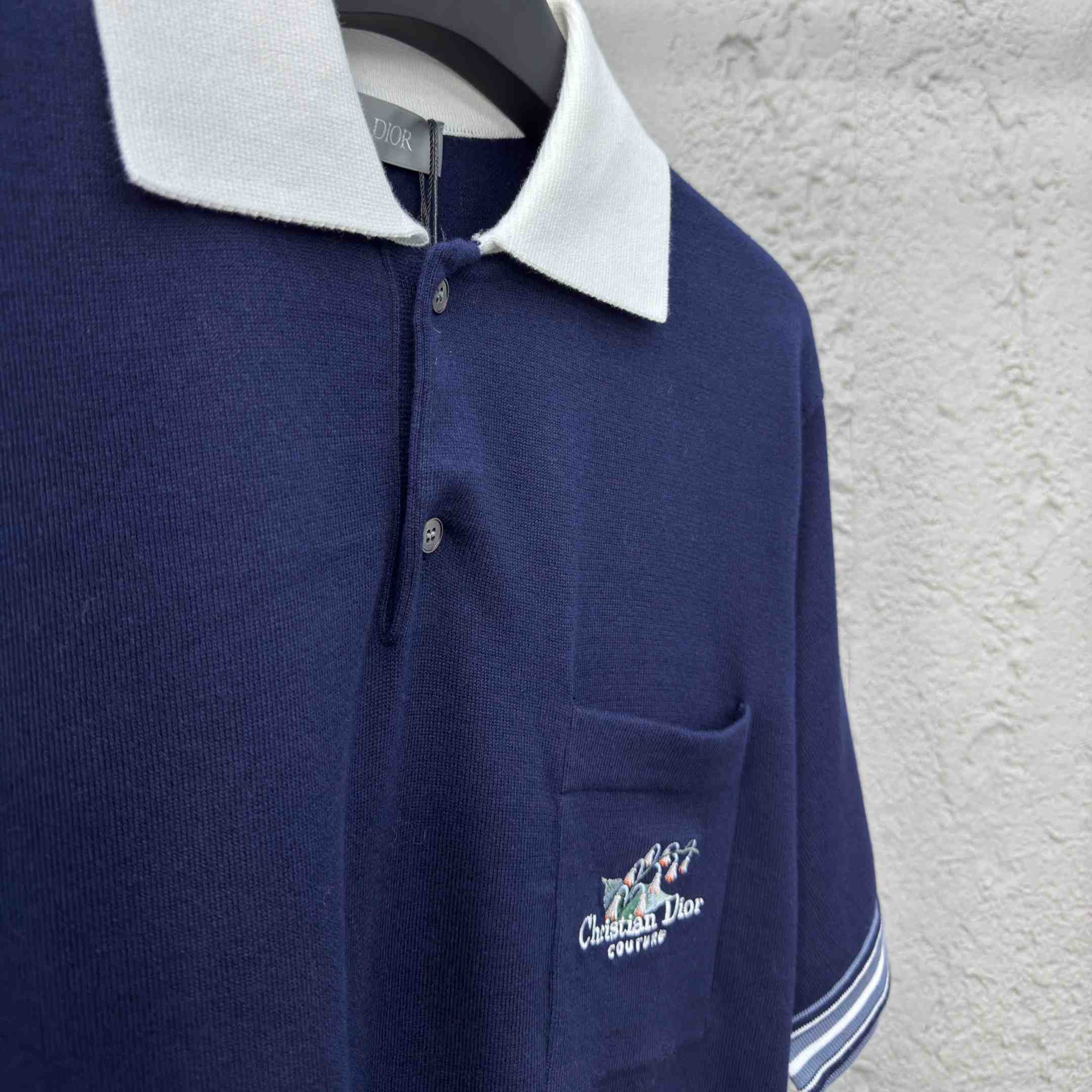 Christian Dior Couture Lily of the Valley Polo Shirt  - DopestKickz