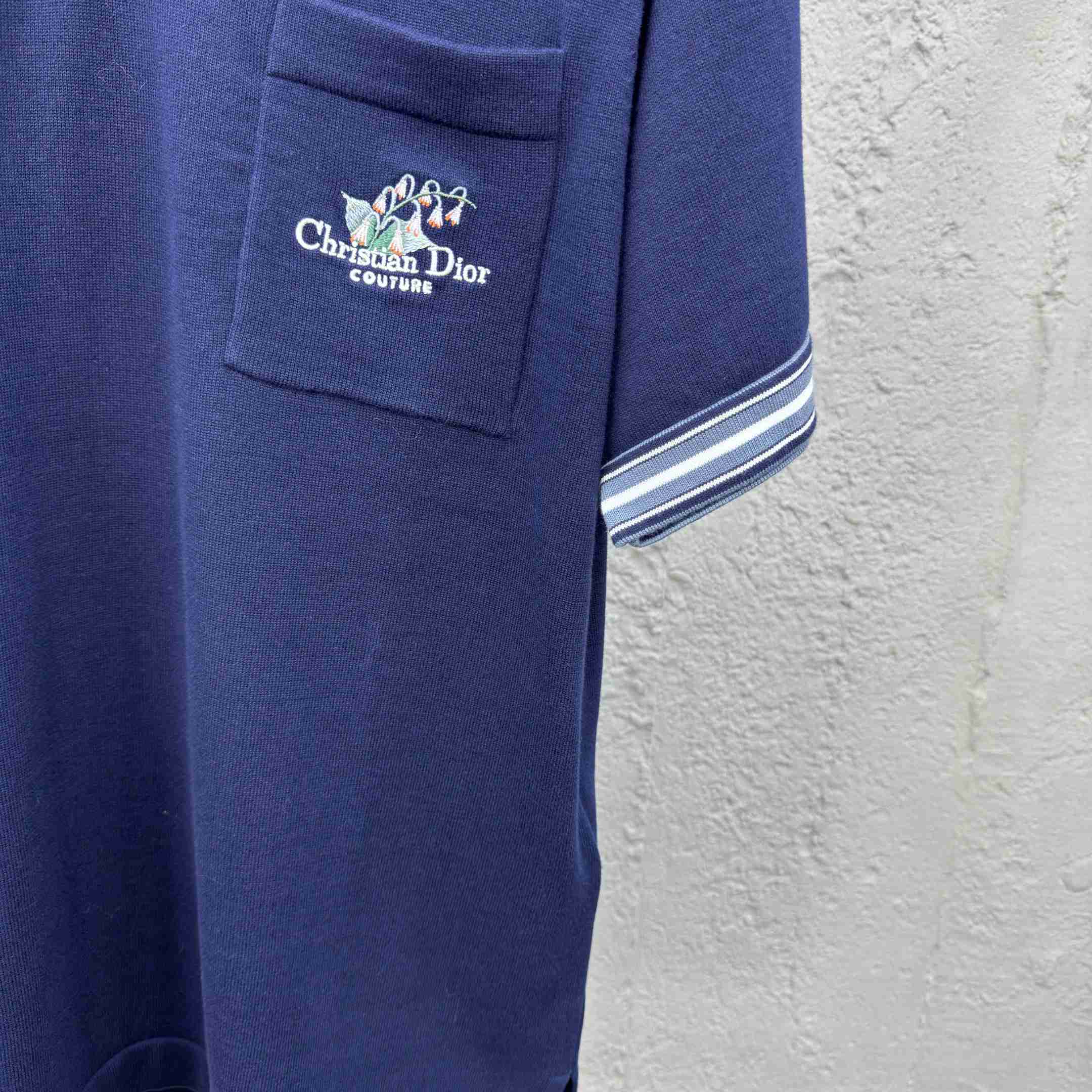 Christian Dior Couture Lily of the Valley Polo Shirt  - DopestKickz