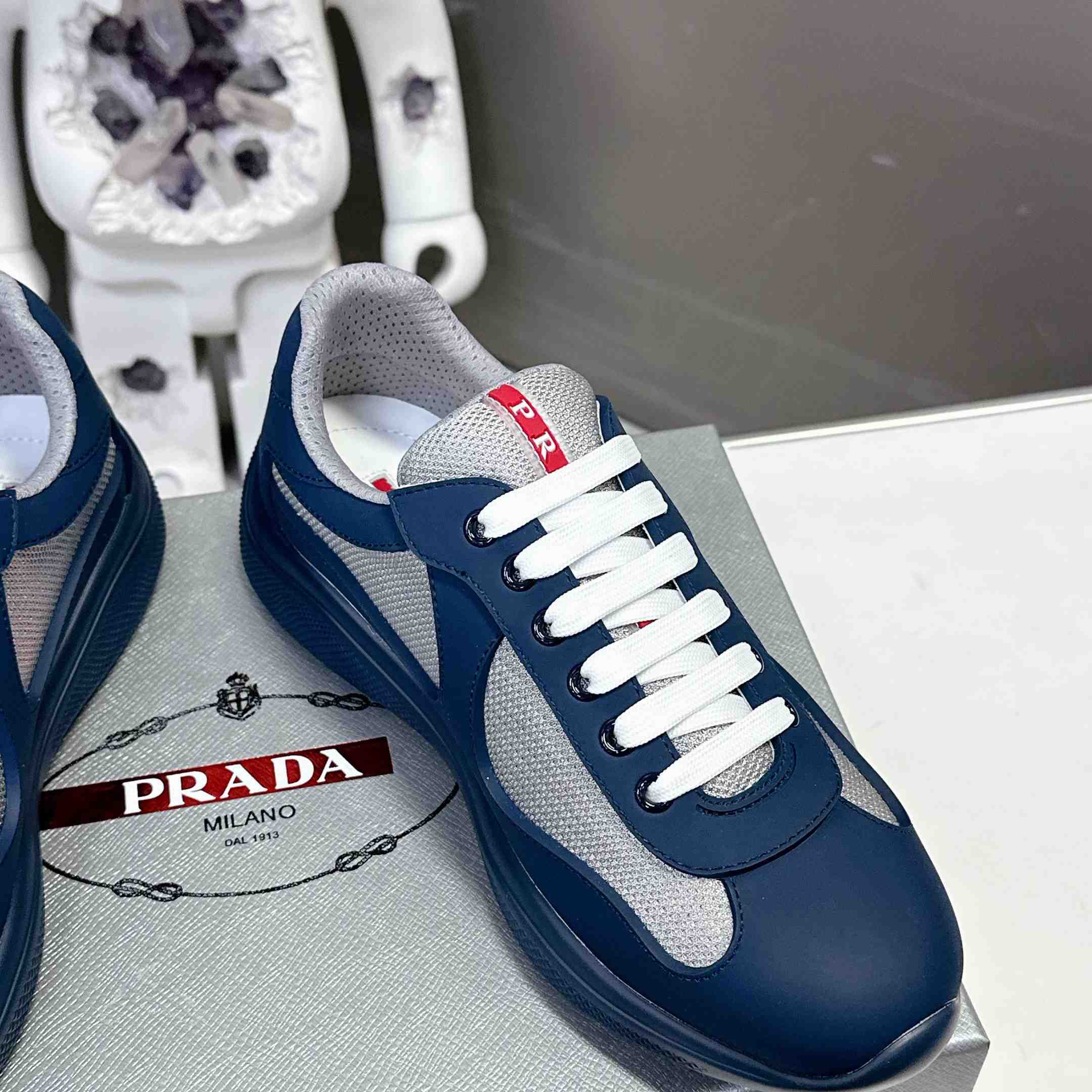Prada America's Cup Soft Rubber And Bike Fabric Sneakers - DopestKickz