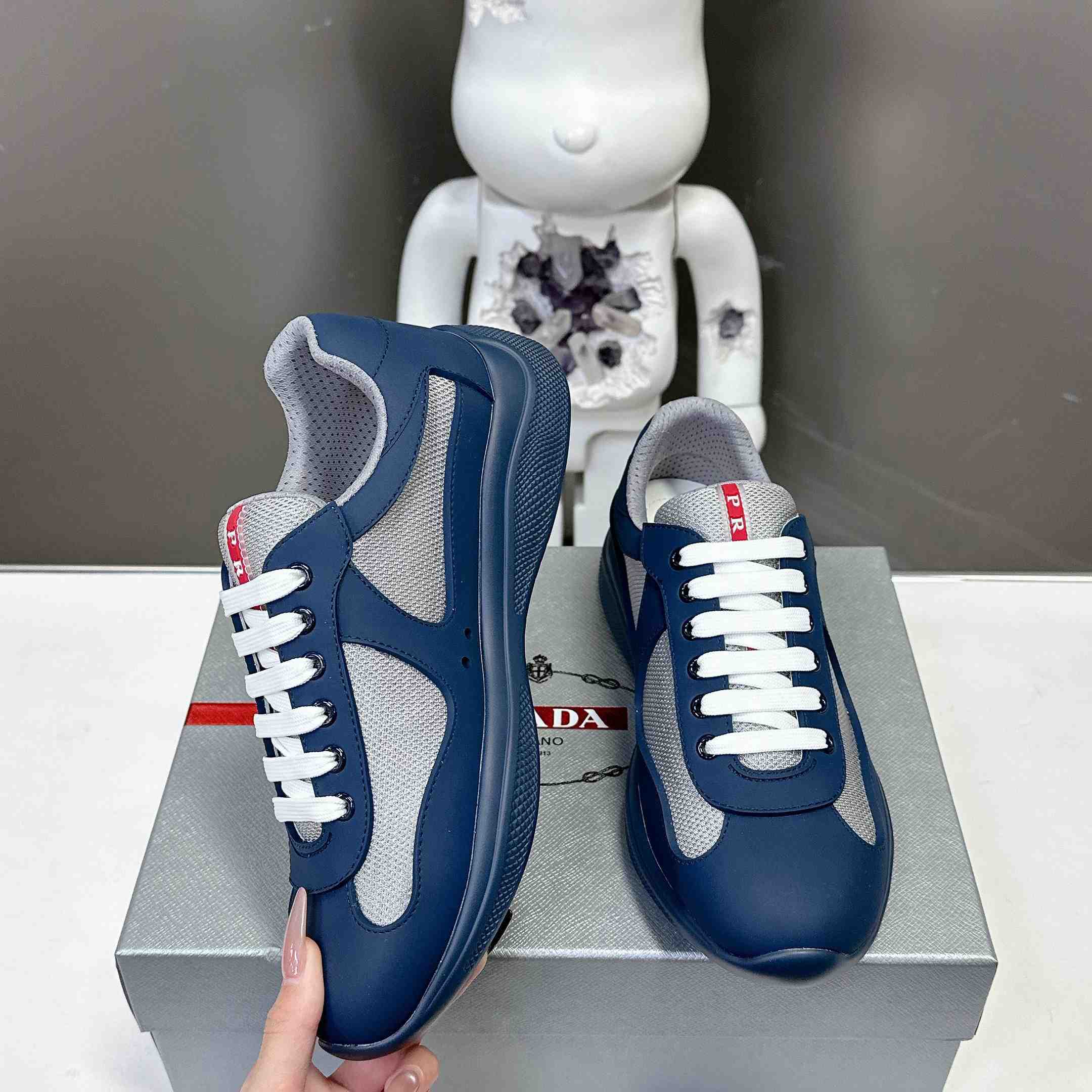 Prada America's Cup Soft Rubber And Bike Fabric Sneakers - DopestKickz