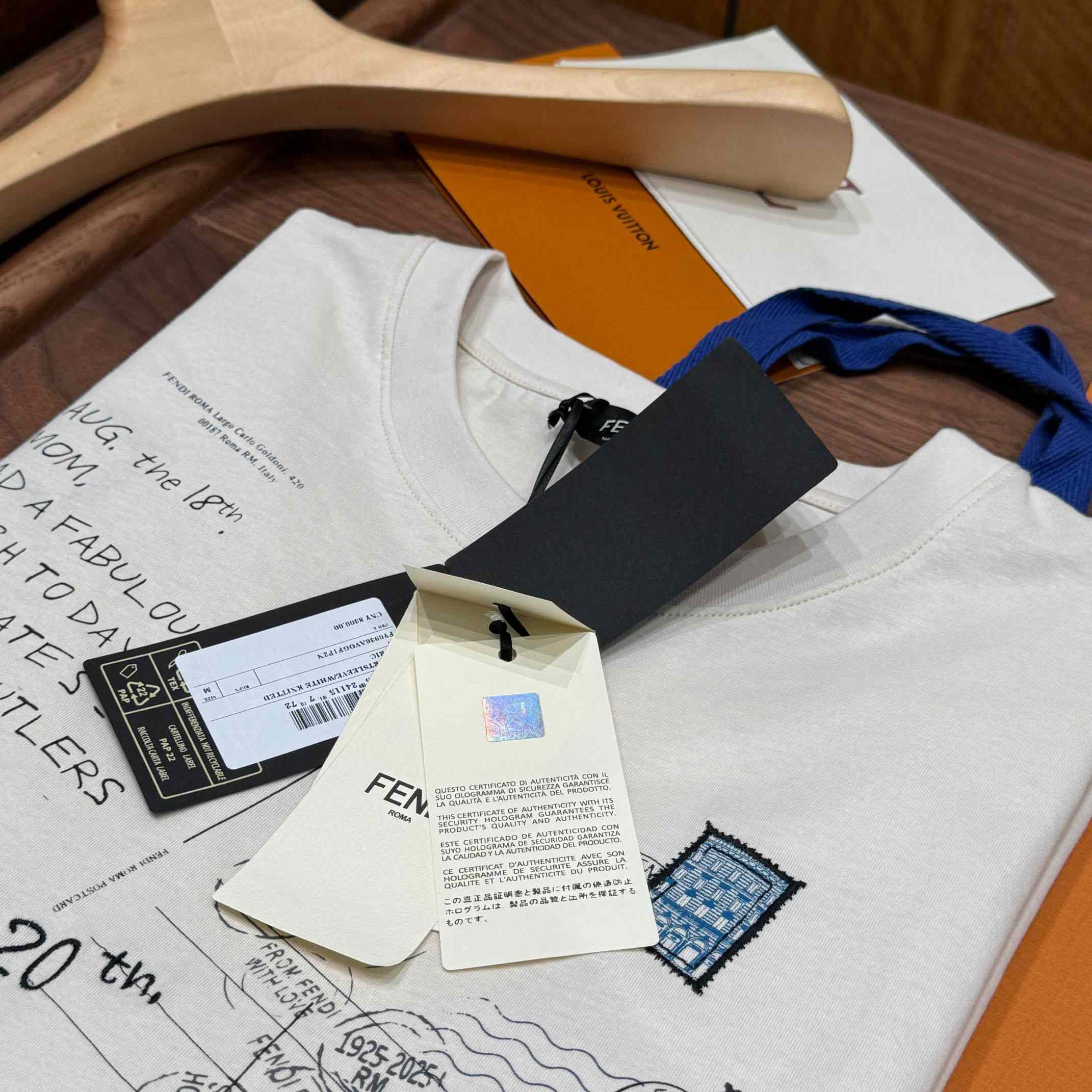 Fendi White Cotton T-shirt - DopestKickz