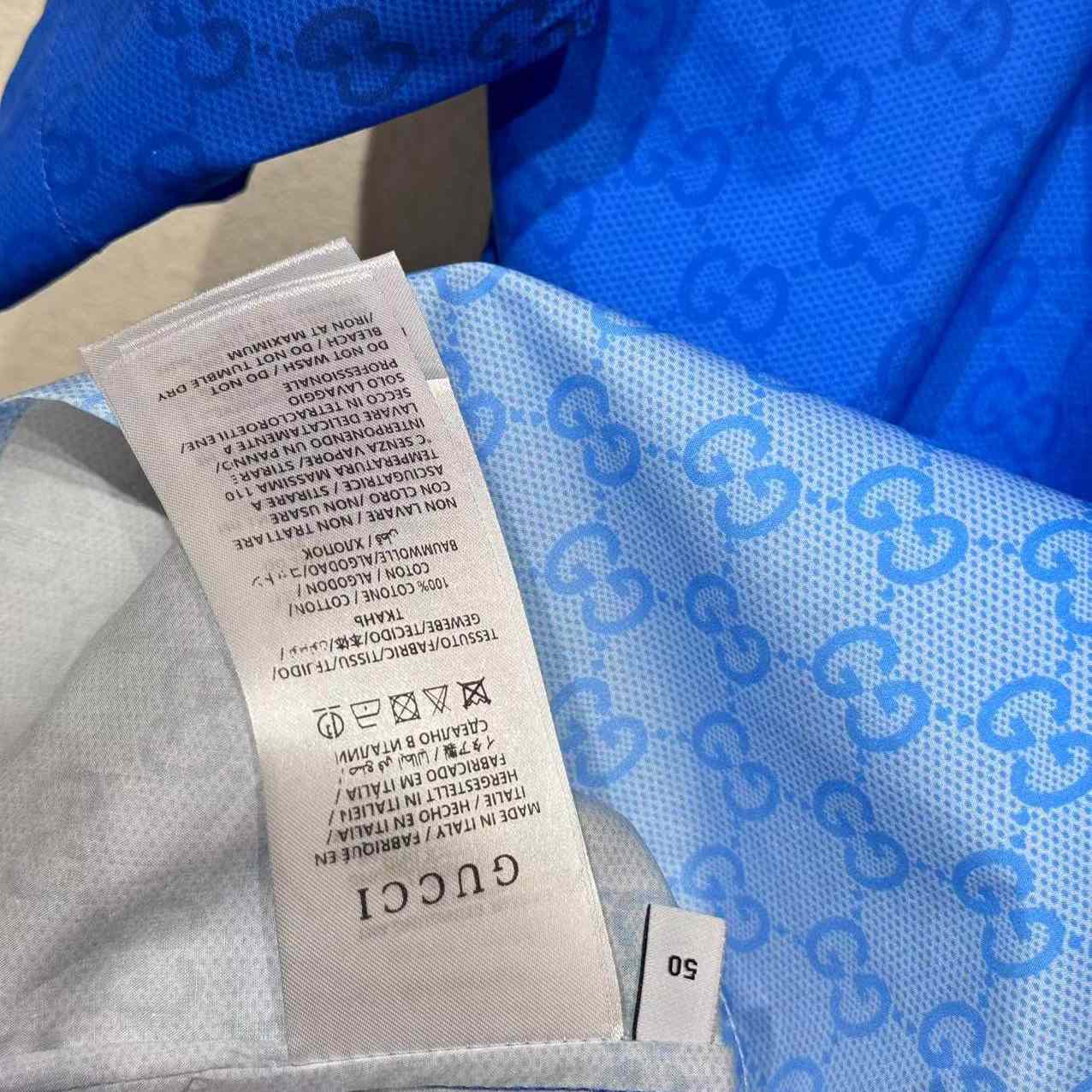 Gucci Printed Cotton Poplin Bowling Shirt - DopestKickz