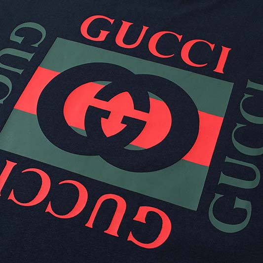 Gucci Cotton Jersey T-shirt With Gucci Print - DopestKickz