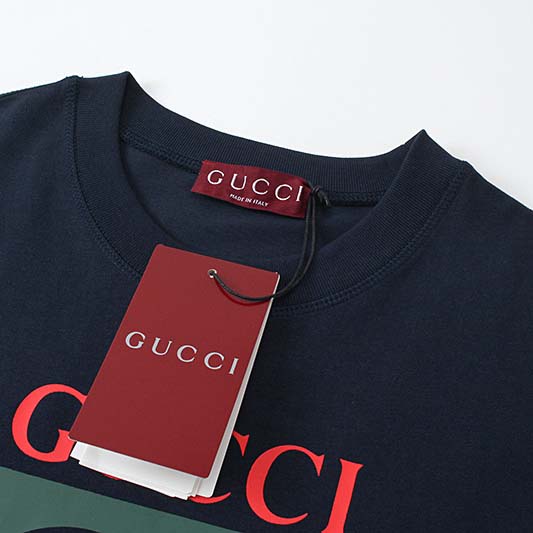 Gucci Cotton Jersey T-shirt With Gucci Print - DopestKickz