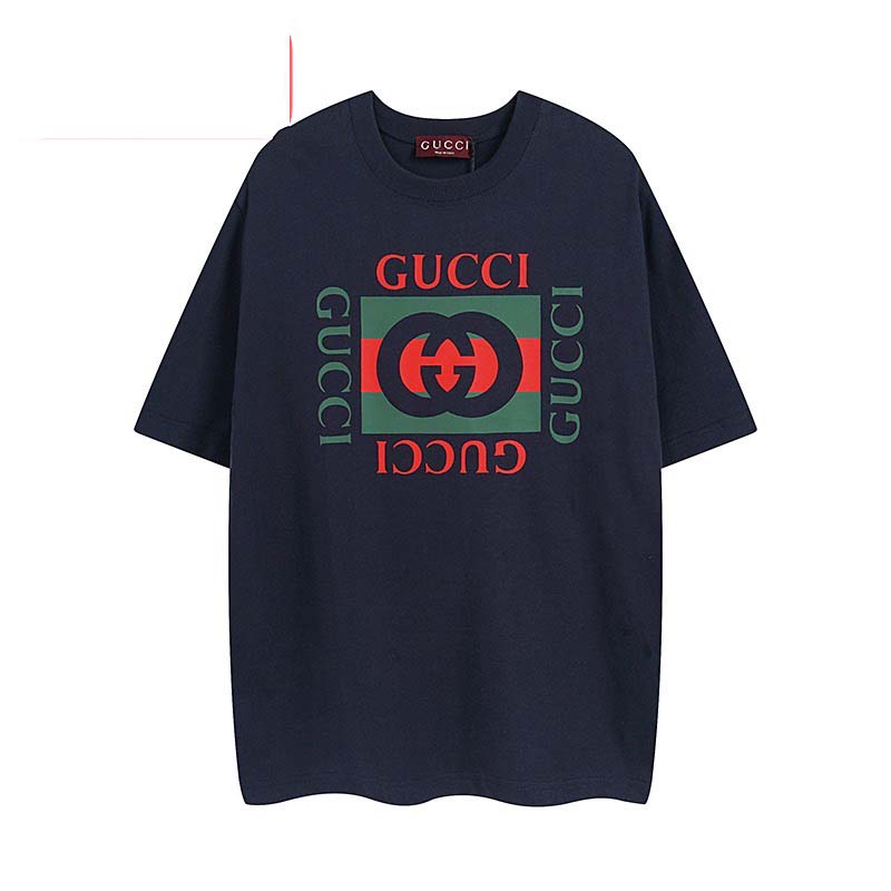 Gucci Cotton Jersey T-shirt With Gucci Print - DopestKickz