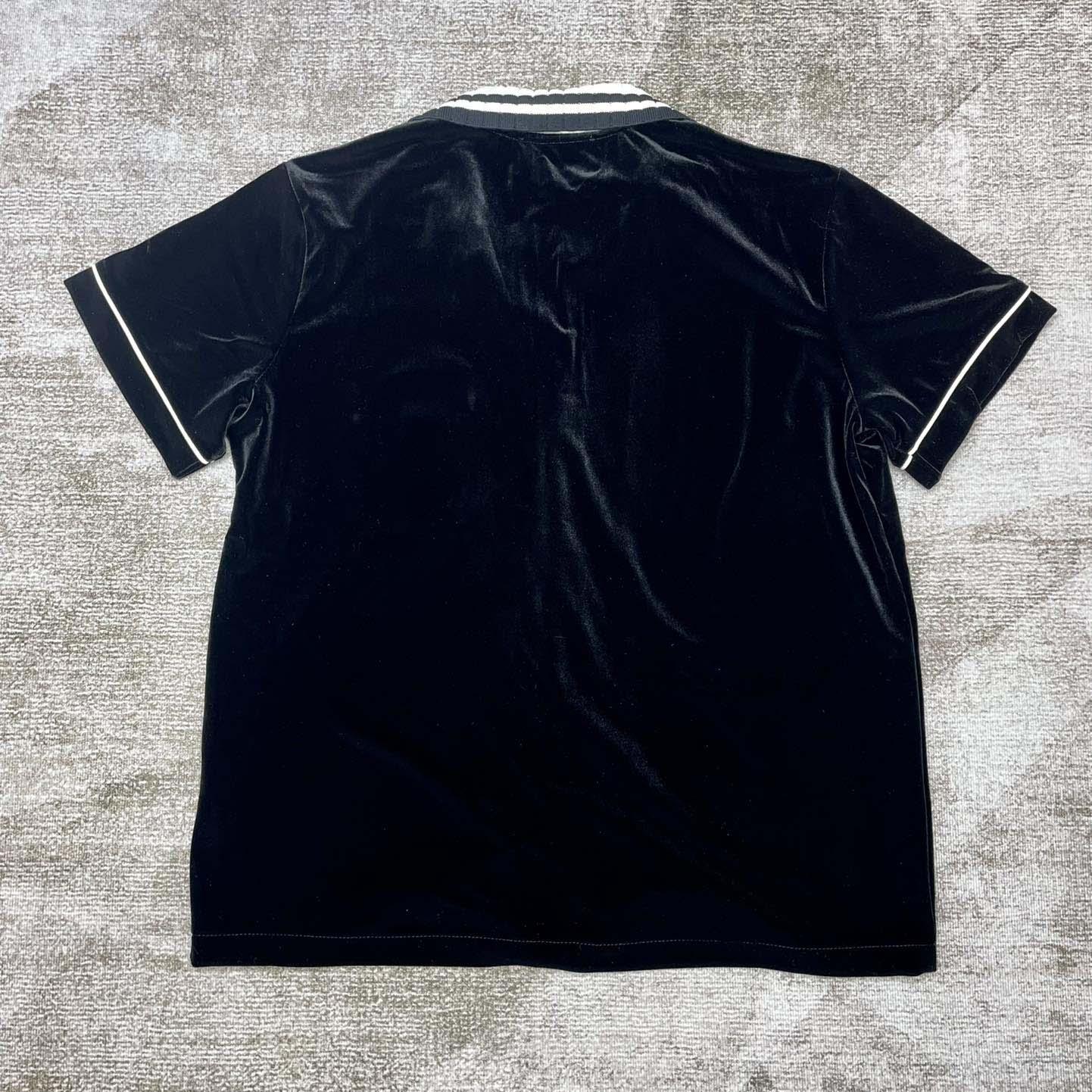 Casablanca Short-Sleeve Velour Shirt   c932 - DopestKickz