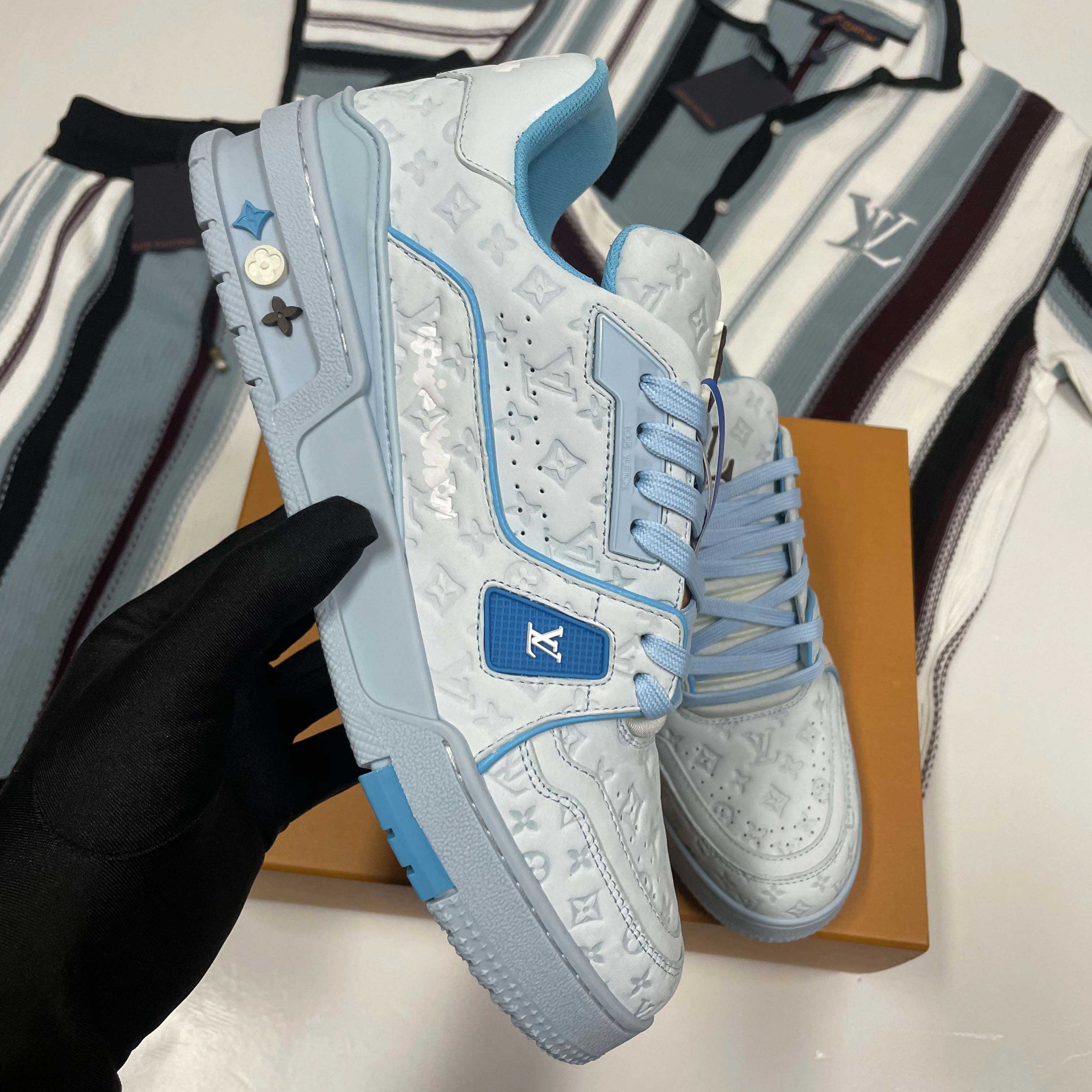 Louis Vuitton LV Trainer Sneaker      1ACXB1 - DopestKickz