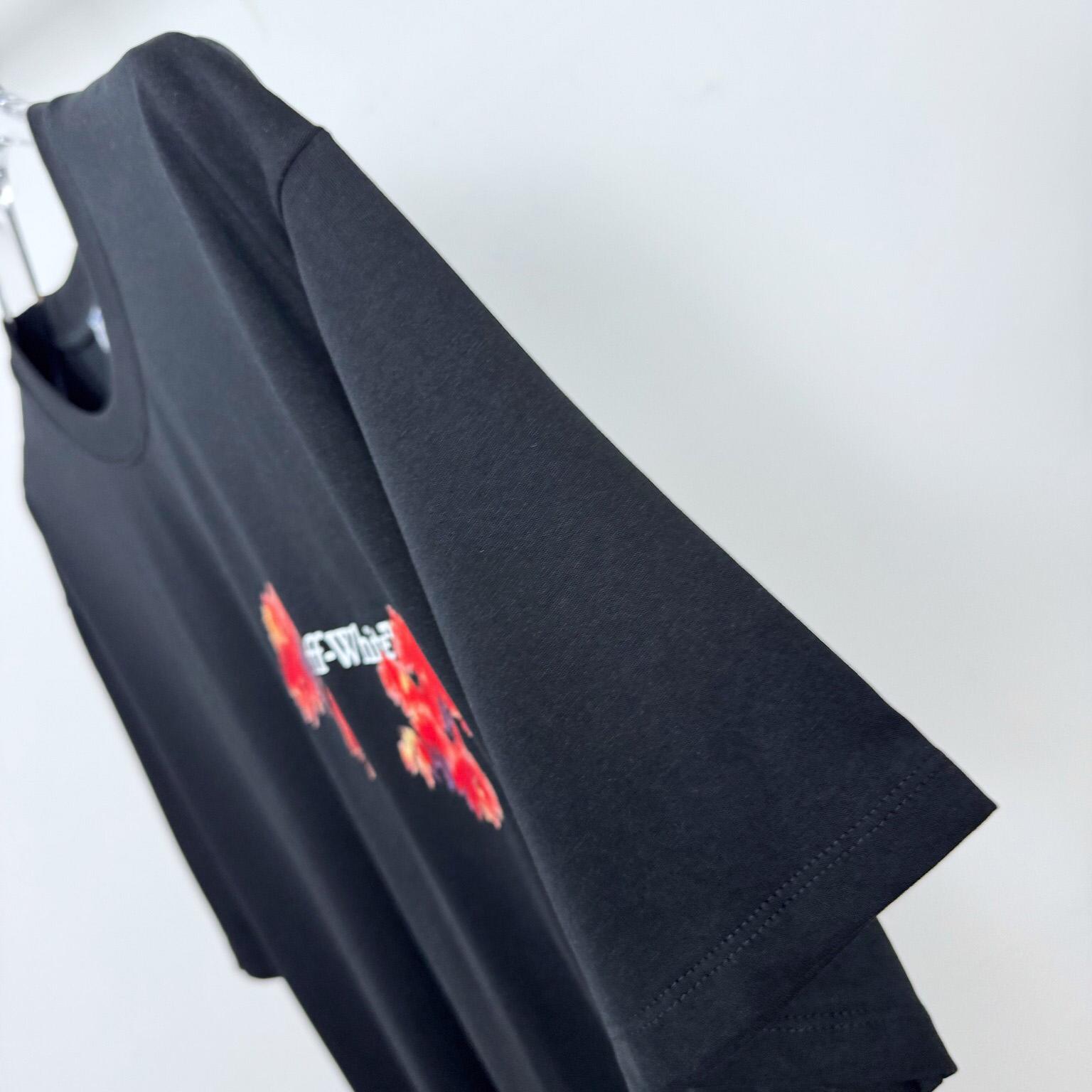 Off-White Arrow-Print T-shirt Black - DopestKickz