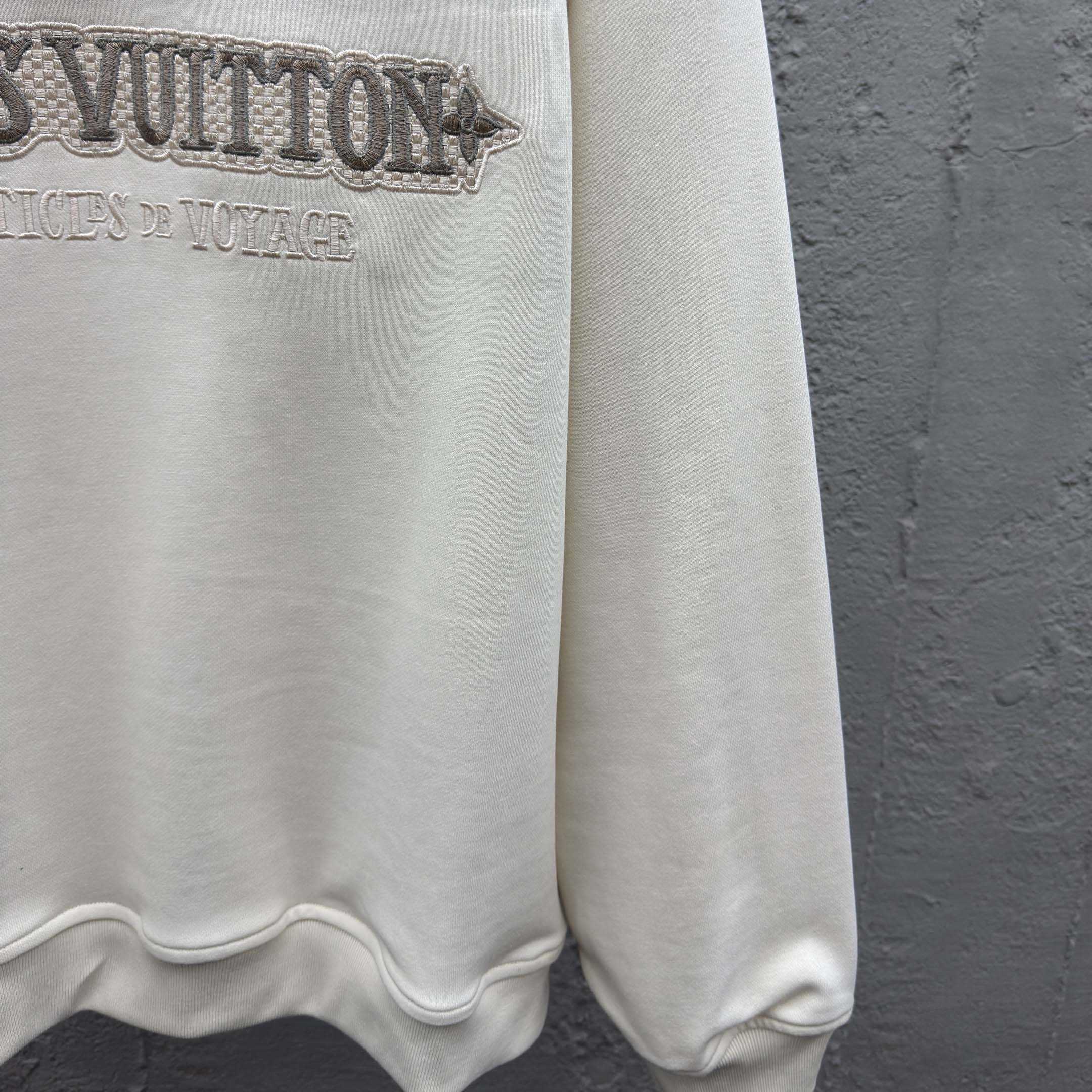 Louis Vuitton Embellished Half Zip Sweatshirt   1AHW29 - DopestKickz