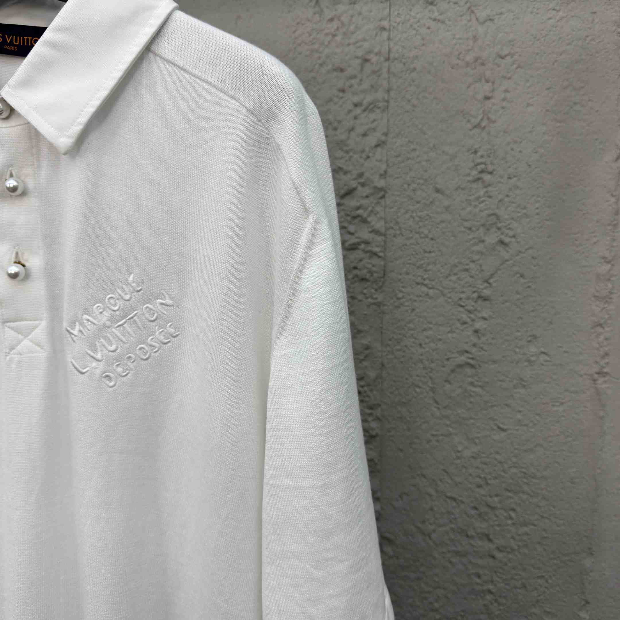 Louis Vuitton Embroidered Short-Sleeved Cotton Blend Polo Shirt   1AFQQA - DopestKickz