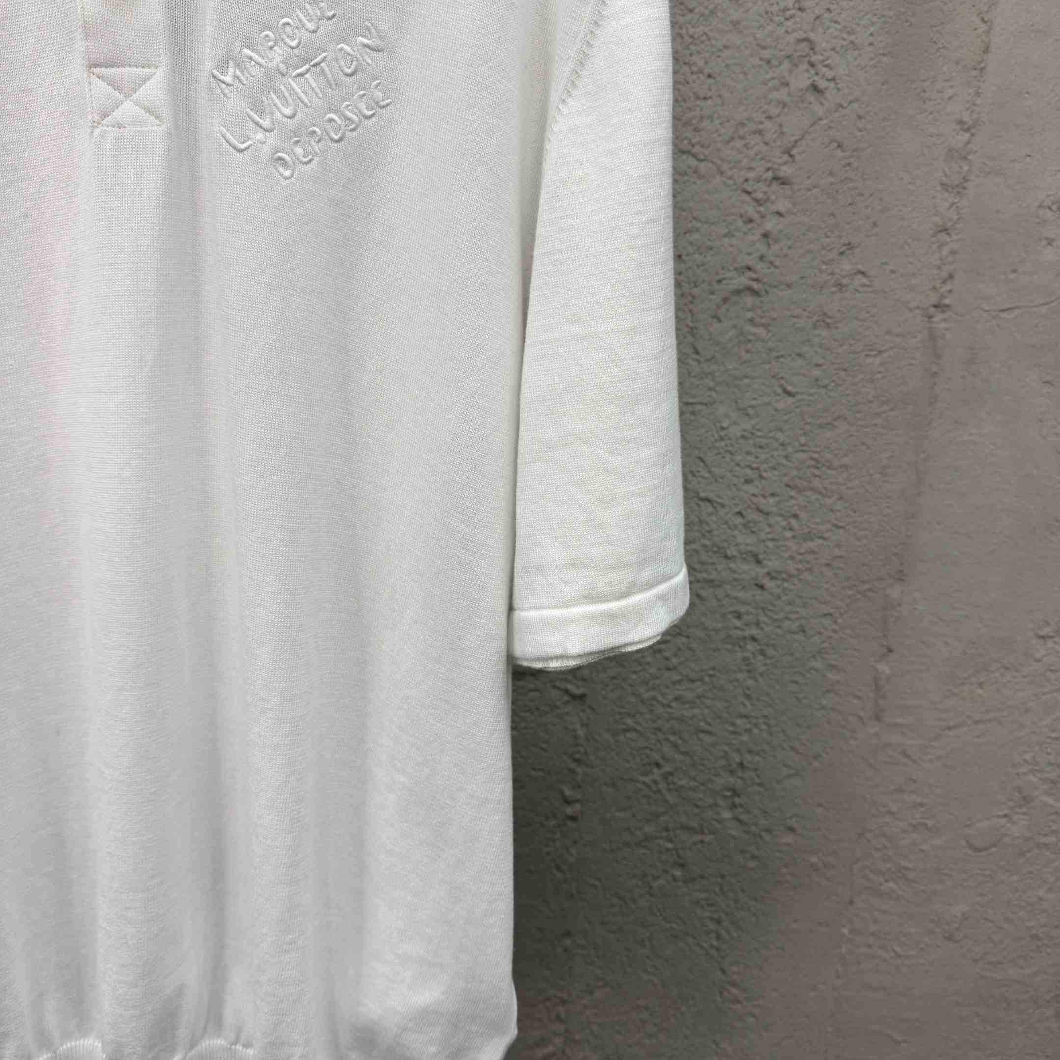 Louis Vuitton Embroidered Short-Sleeved Cotton Blend Polo Shirt   1AFQQA - DopestKickz