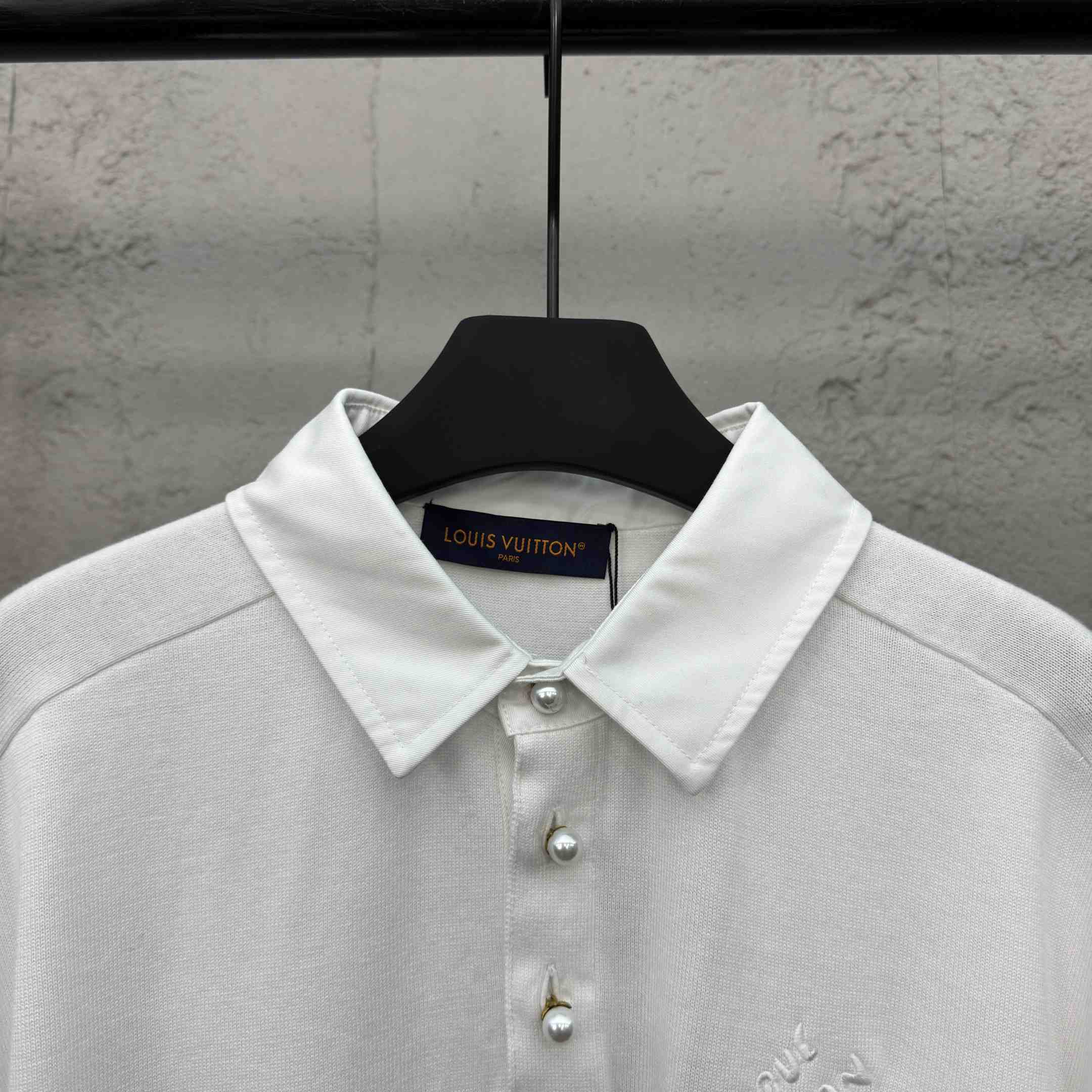 Louis Vuitton Embroidered Short-Sleeved Cotton Blend Polo Shirt   1AFQQA - DopestKickz