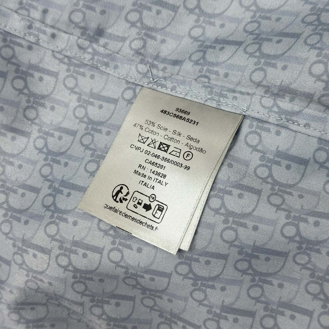 Dior Oblique Short-Sleeved Shirt - DopestKickz