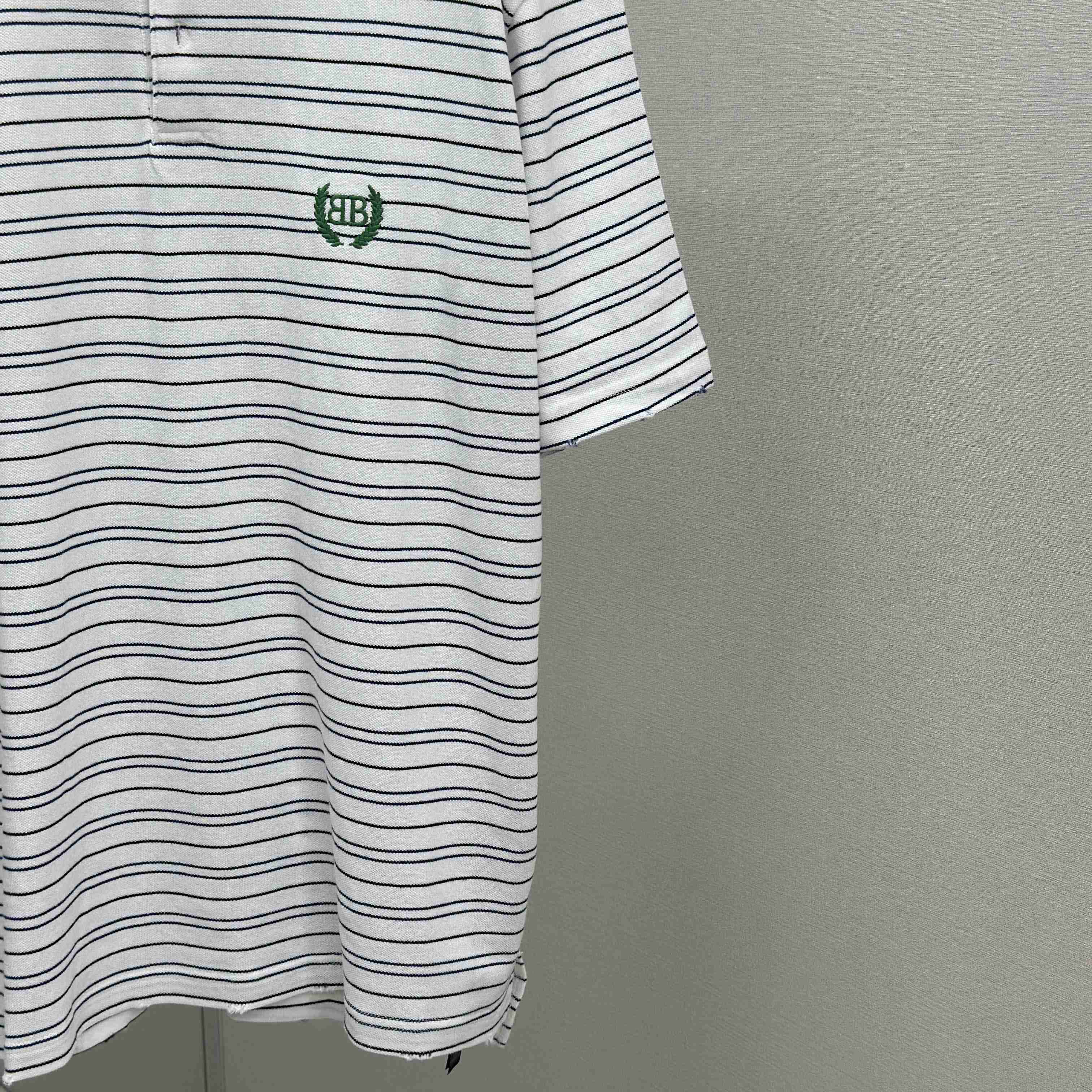 Balenciaga Logo-embroidered Polo Shirt - DopestKickz