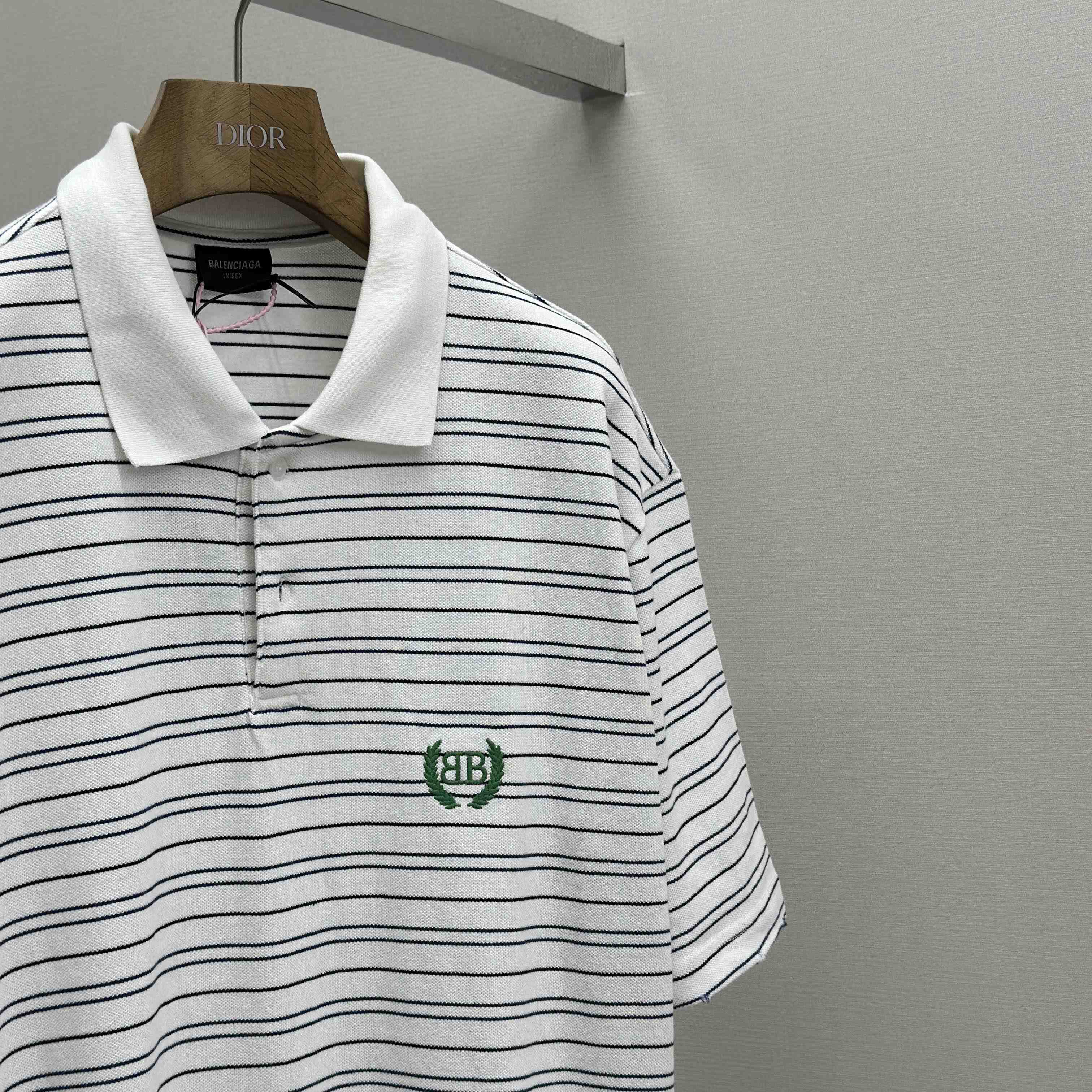 Balenciaga Logo-embroidered Polo Shirt - DopestKickz