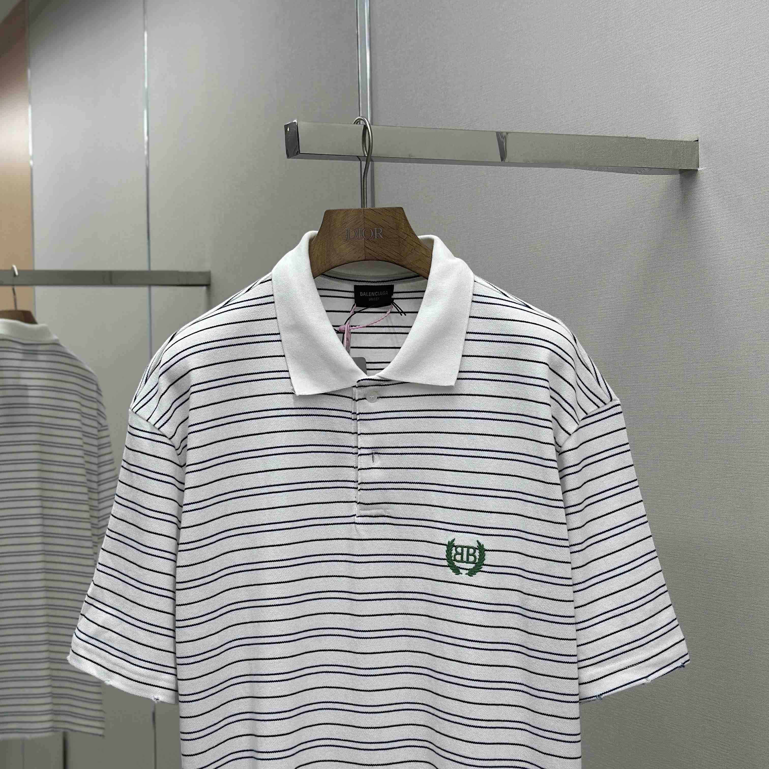 Balenciaga Logo-embroidered Polo Shirt - DopestKickz