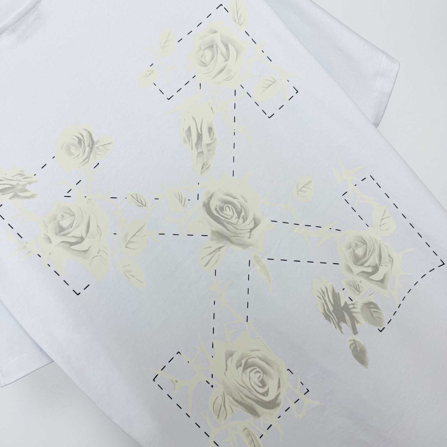 Off-White Roses Arrows-print T-shirt  - DopestKickz