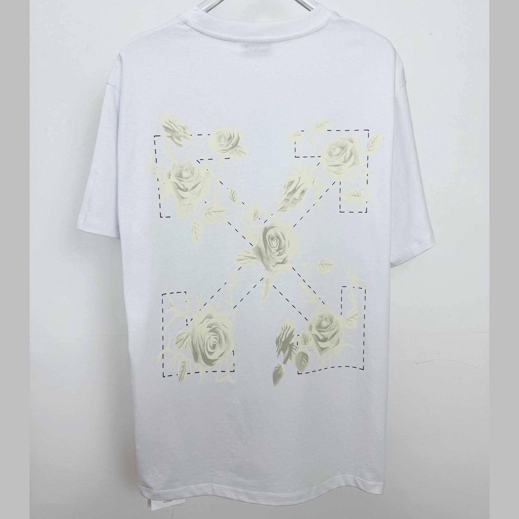 Off-White Roses Arrows-print T-shirt  - DopestKickz