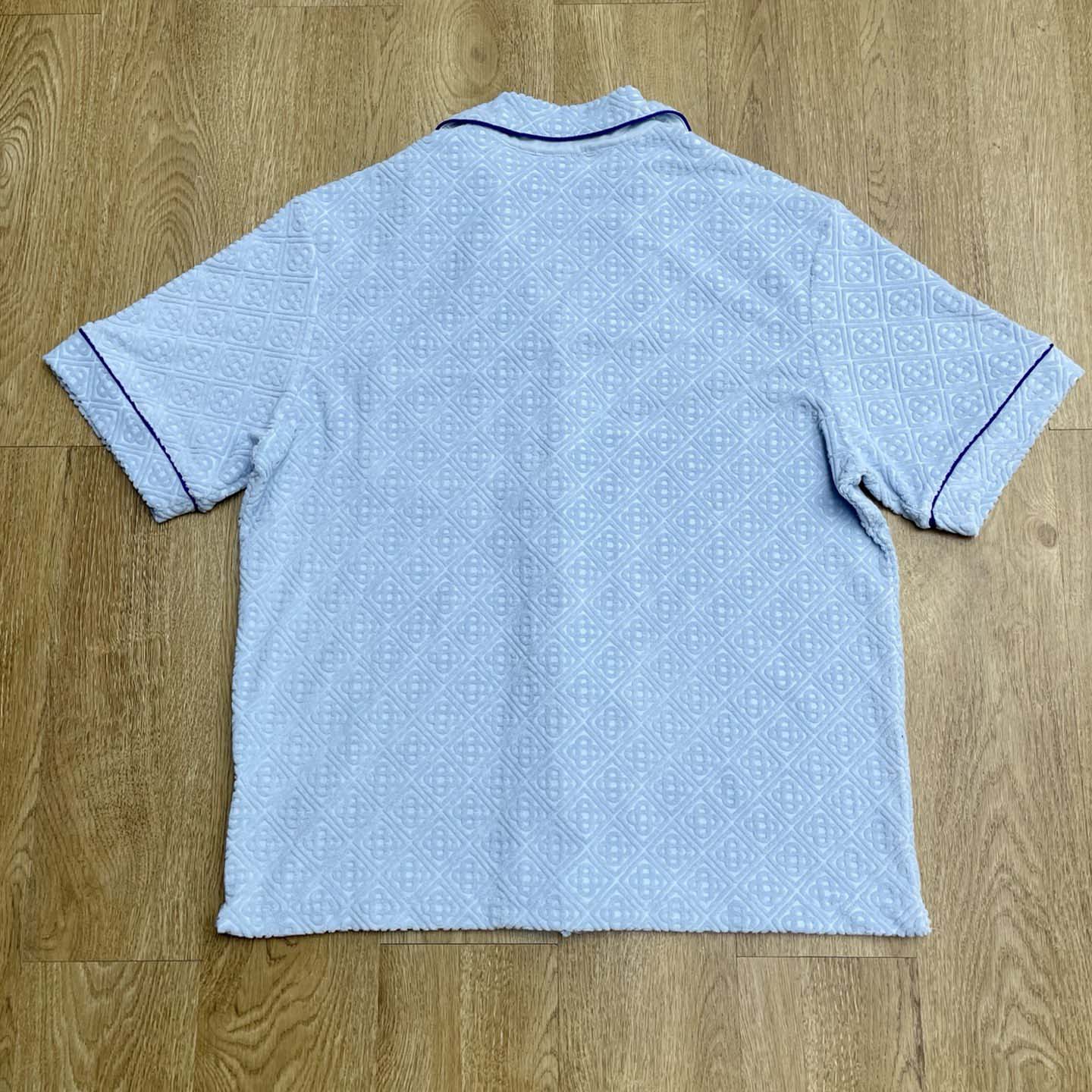 Casablanca Monogram Jacquard Towelling Short Sleeve Shirt   c1026 - DopestKickz