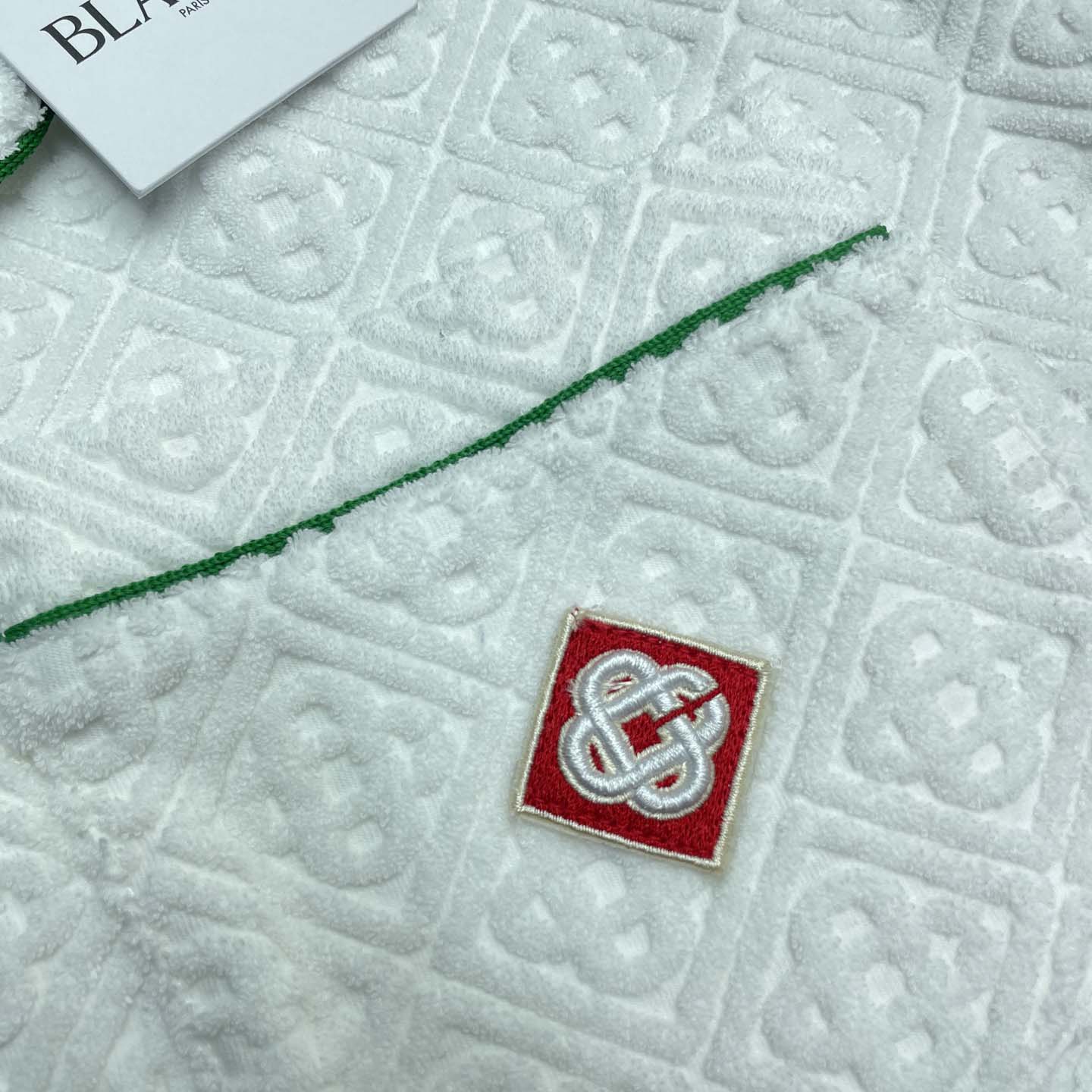 Casablanca Monogram Jacquard Towelling Short Sleeve Shirt   c1030 - DopestKickz