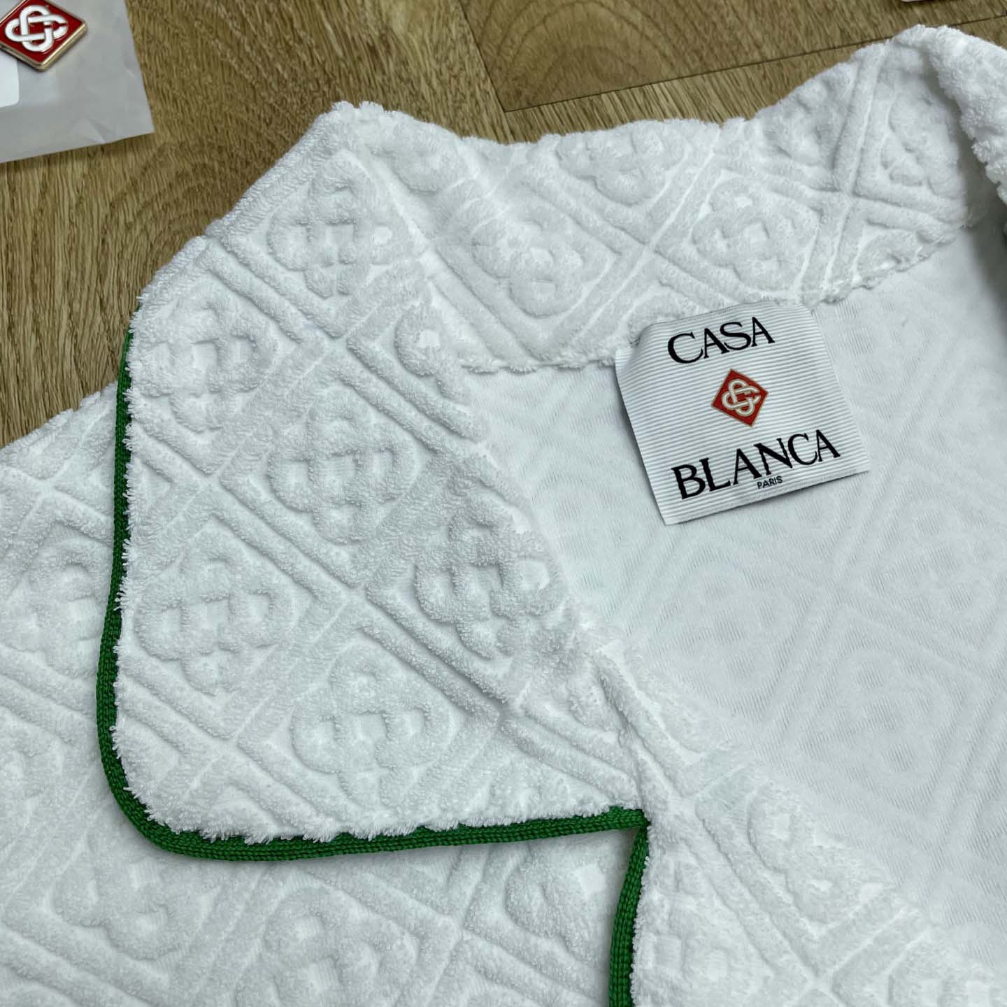 Casablanca Monogram Jacquard Towelling Short Sleeve Shirt   c1030 - DopestKickz