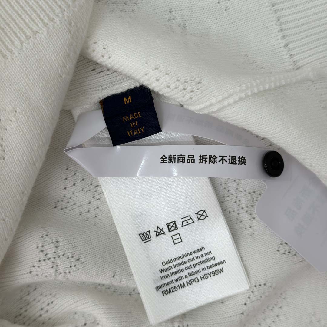 Louis Vuitton Monogram Pointelle Cotton Pullover   1AGJHC - DopestKickz