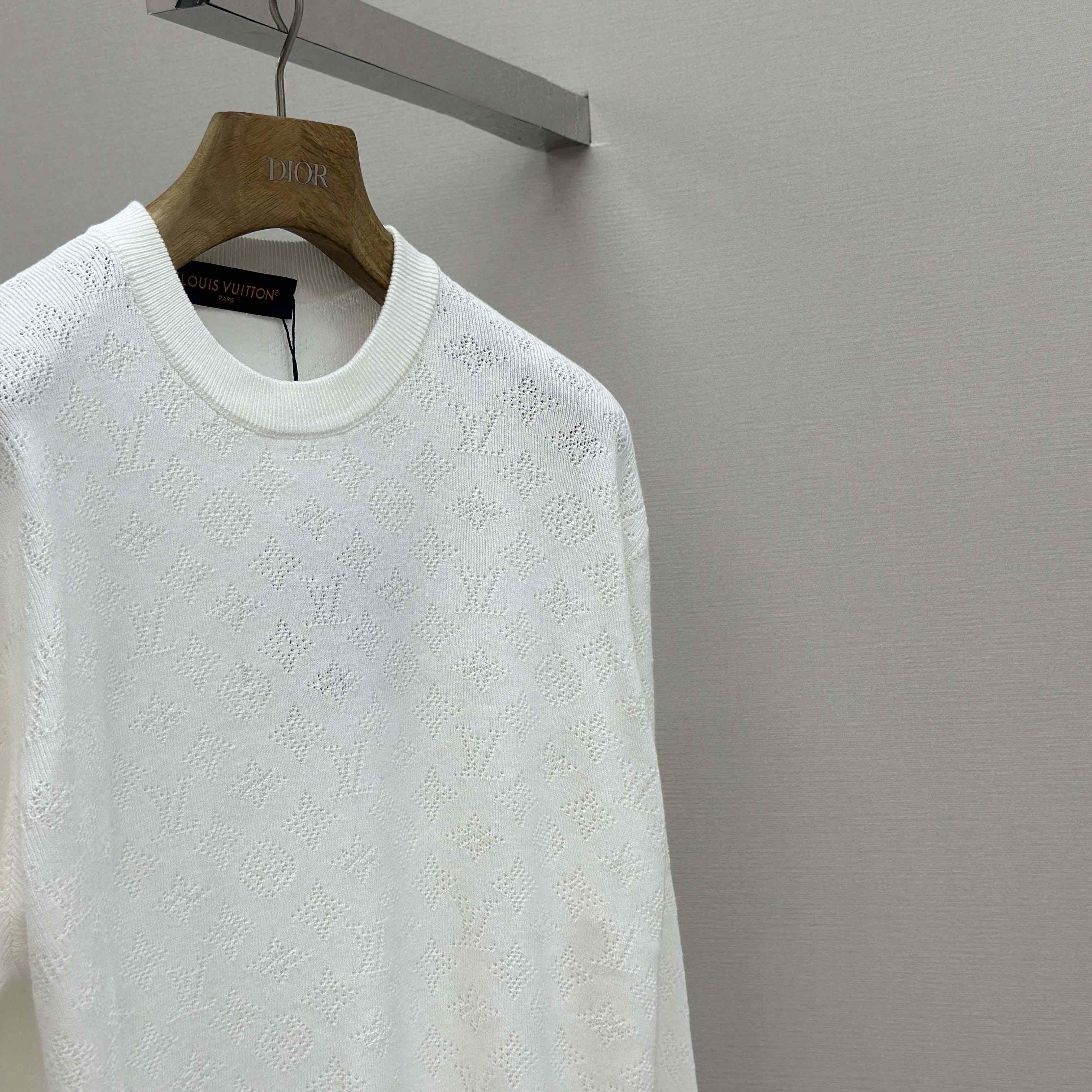 Louis Vuitton Monogram Pointelle Cotton Pullover   1AGJHC - DopestKickz