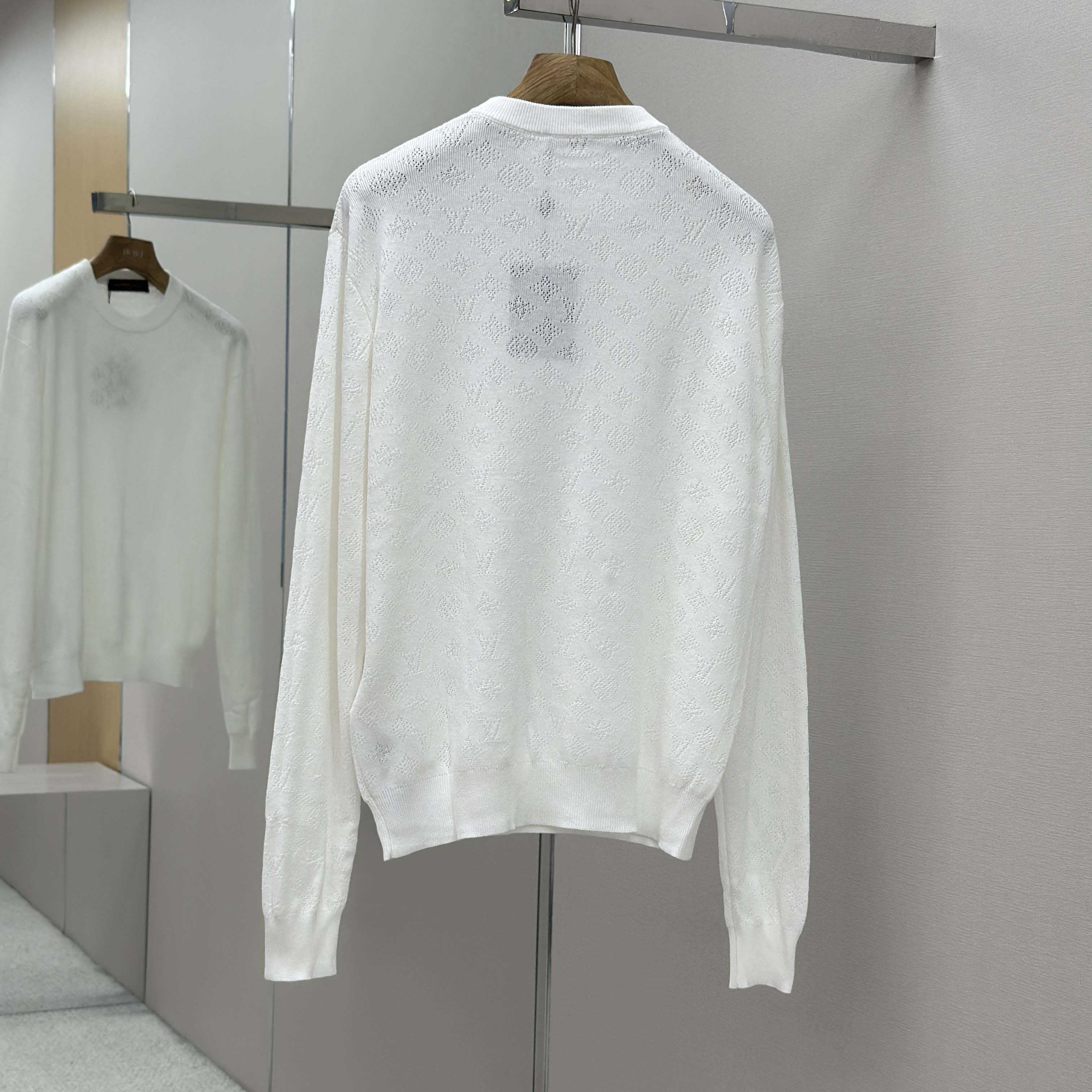 Louis Vuitton Monogram Pointelle Cotton Pullover   1AGJHC - DopestKickz