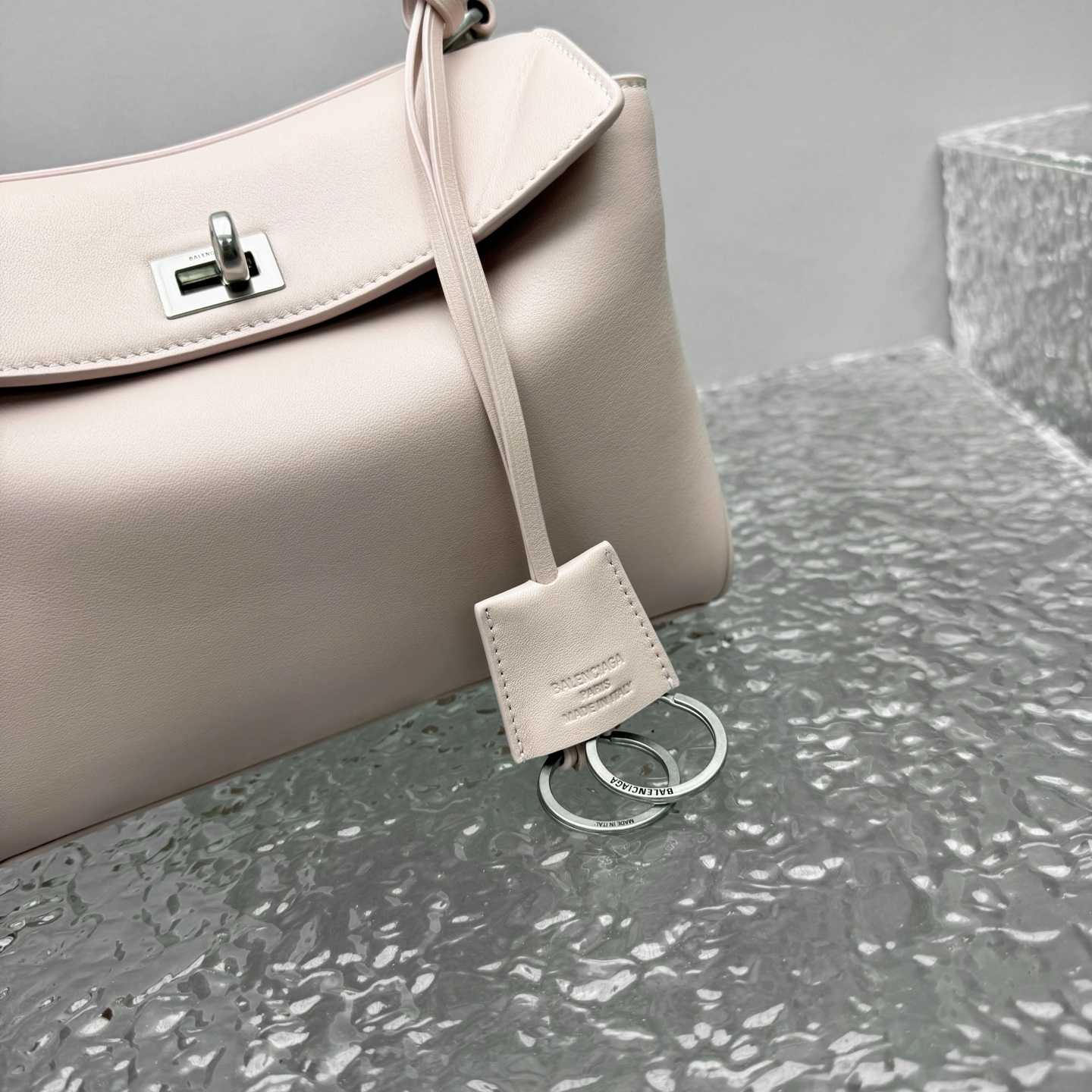 Balenciaga Rodeo Handbag Mini In Suede Pink - DopestKickz