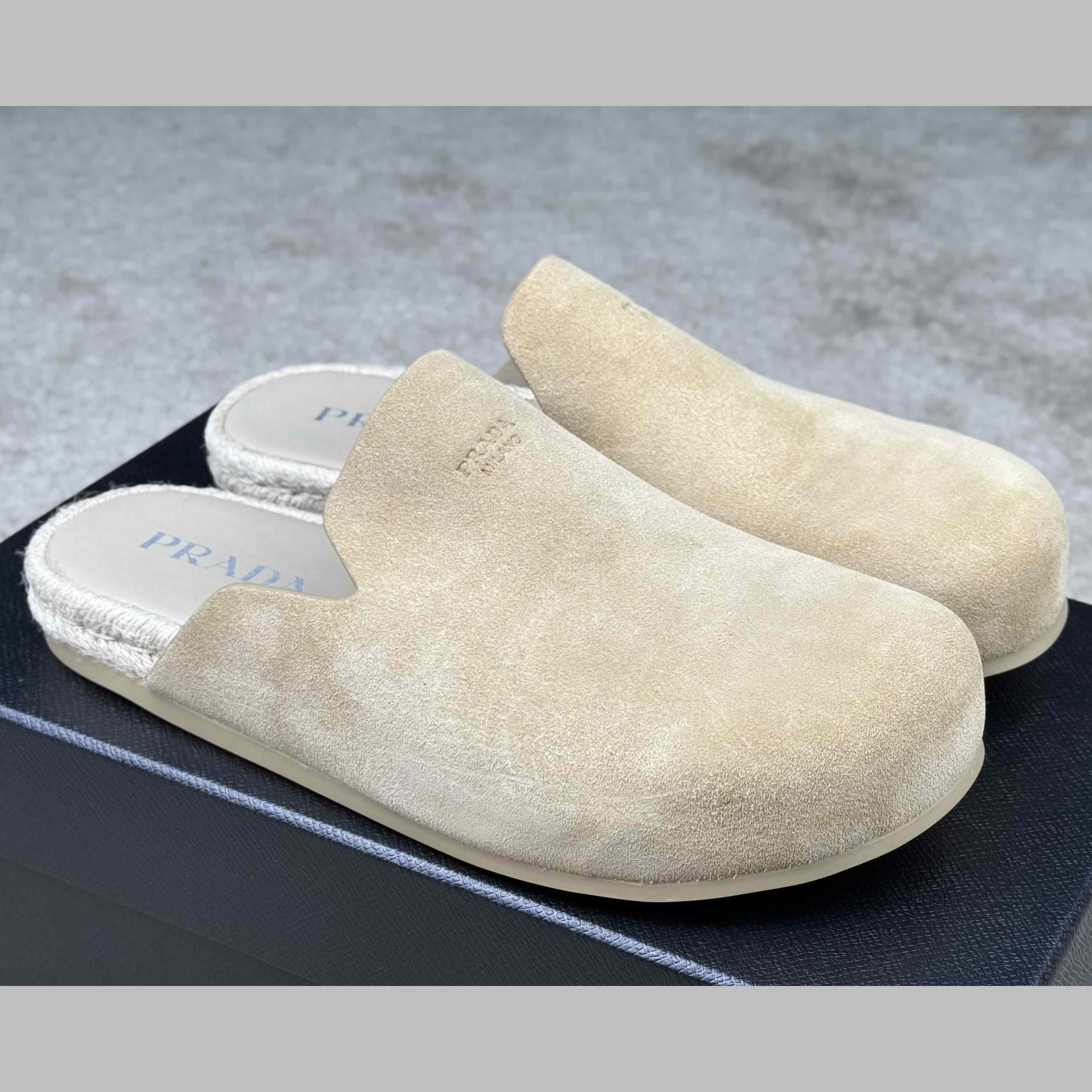 Prada Suede Mules - DopestKickz