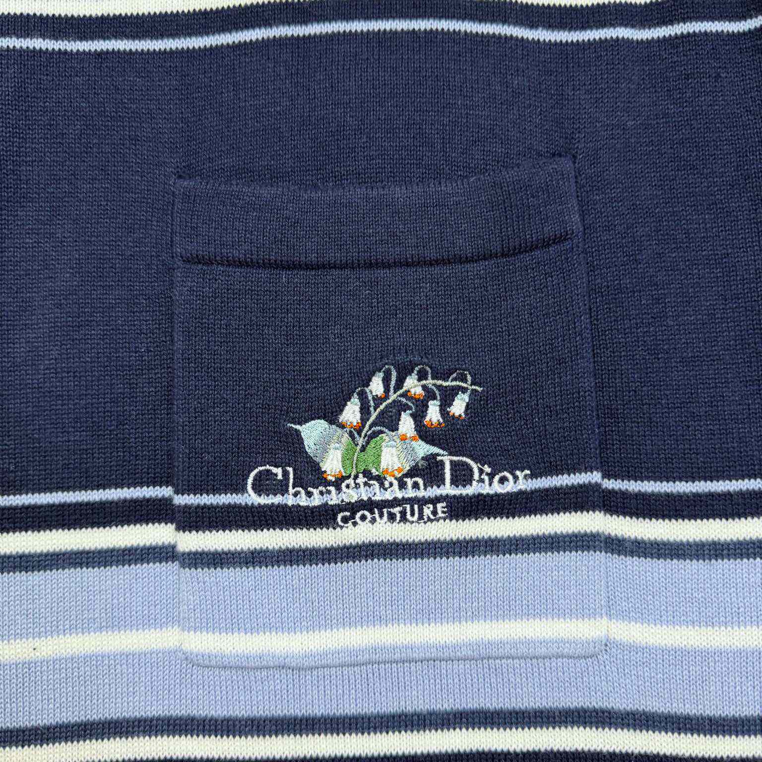 Christian Dior Couture Lily of the Valley Polo Shirt  - DopestKickz
