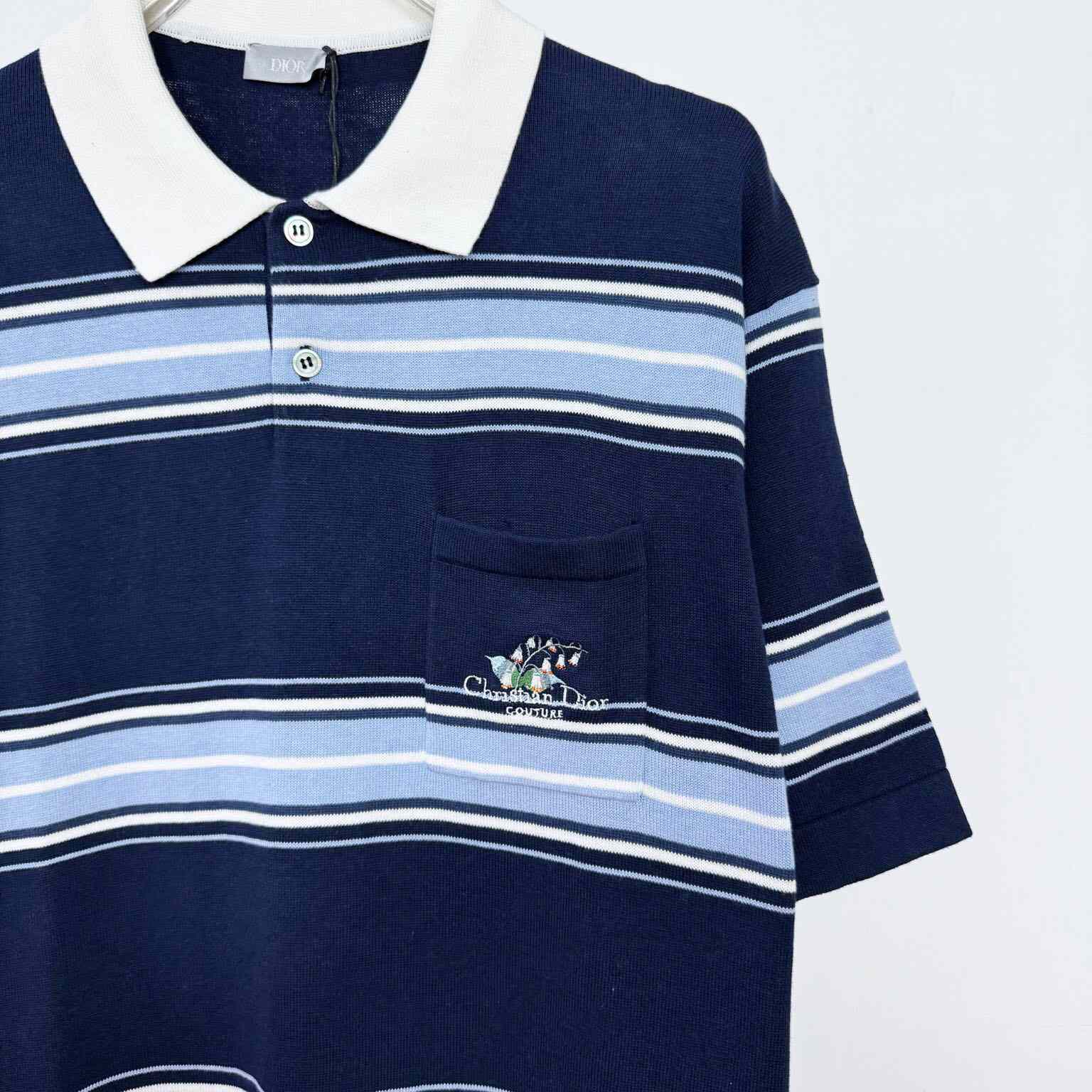 Christian Dior Couture Lily of the Valley Polo Shirt  - DopestKickz