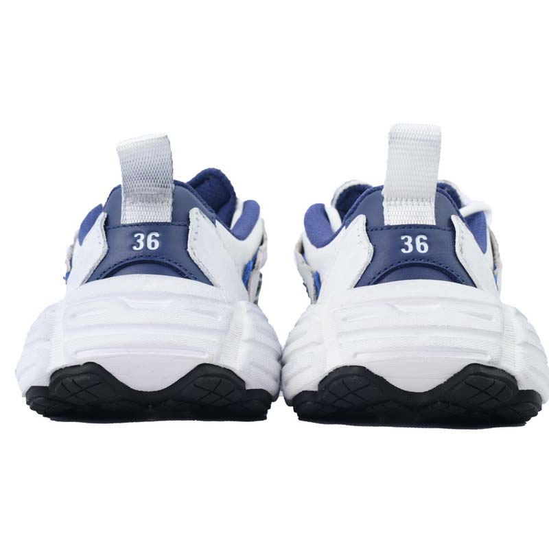 Balenciaga Monday Shoe In Navy And White Cowskin And Polyester - DopestKickz