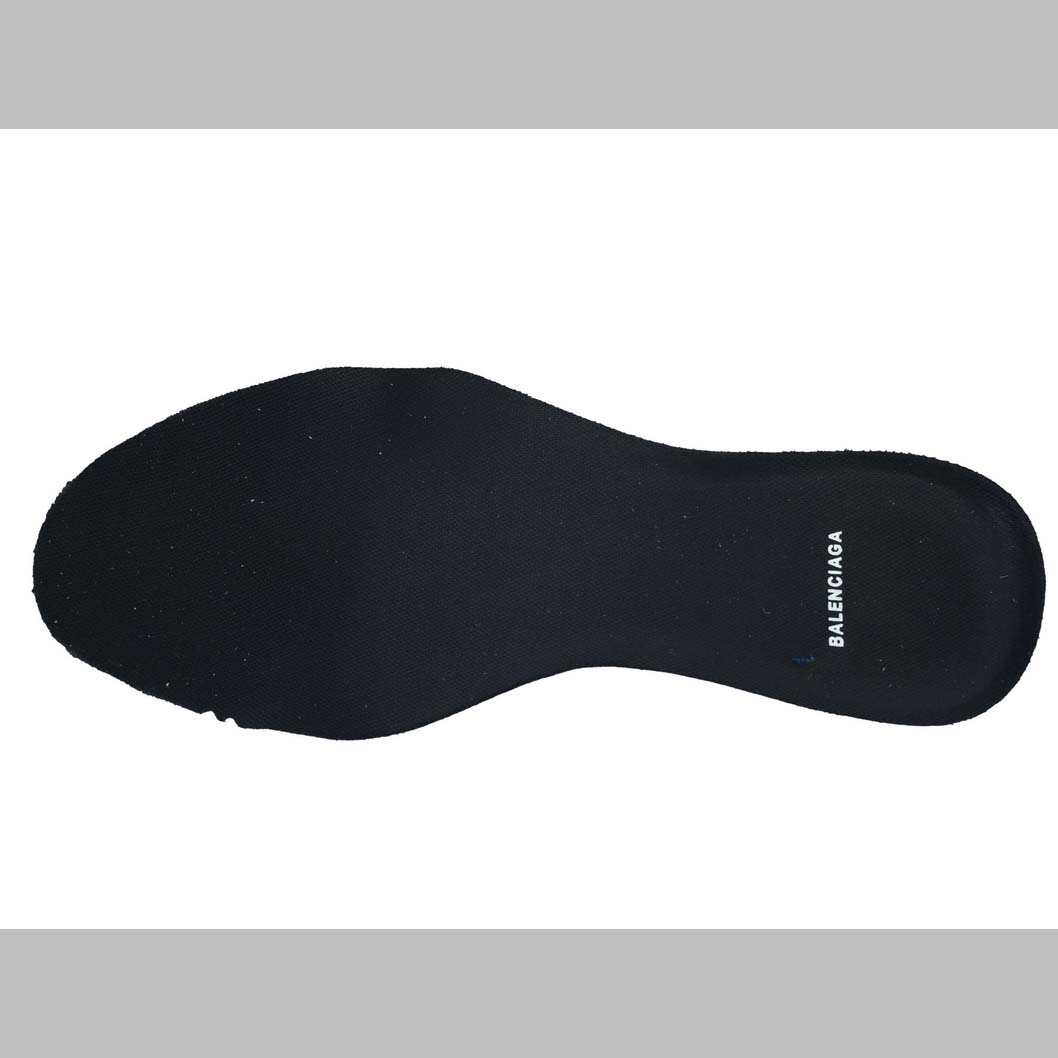 Balenciaga Monday Shoe In Navy And White Cowskin And Polyester - DopestKickz