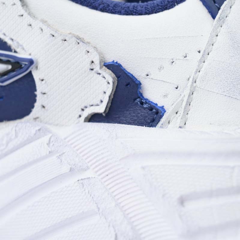 Balenciaga Monday Shoe In Navy And White Cowskin And Polyester - DopestKickz