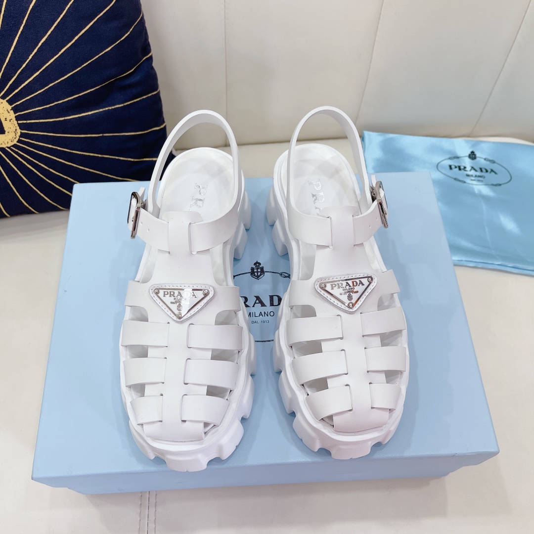 Prada Foam Rubber Sandals - DopestKickz