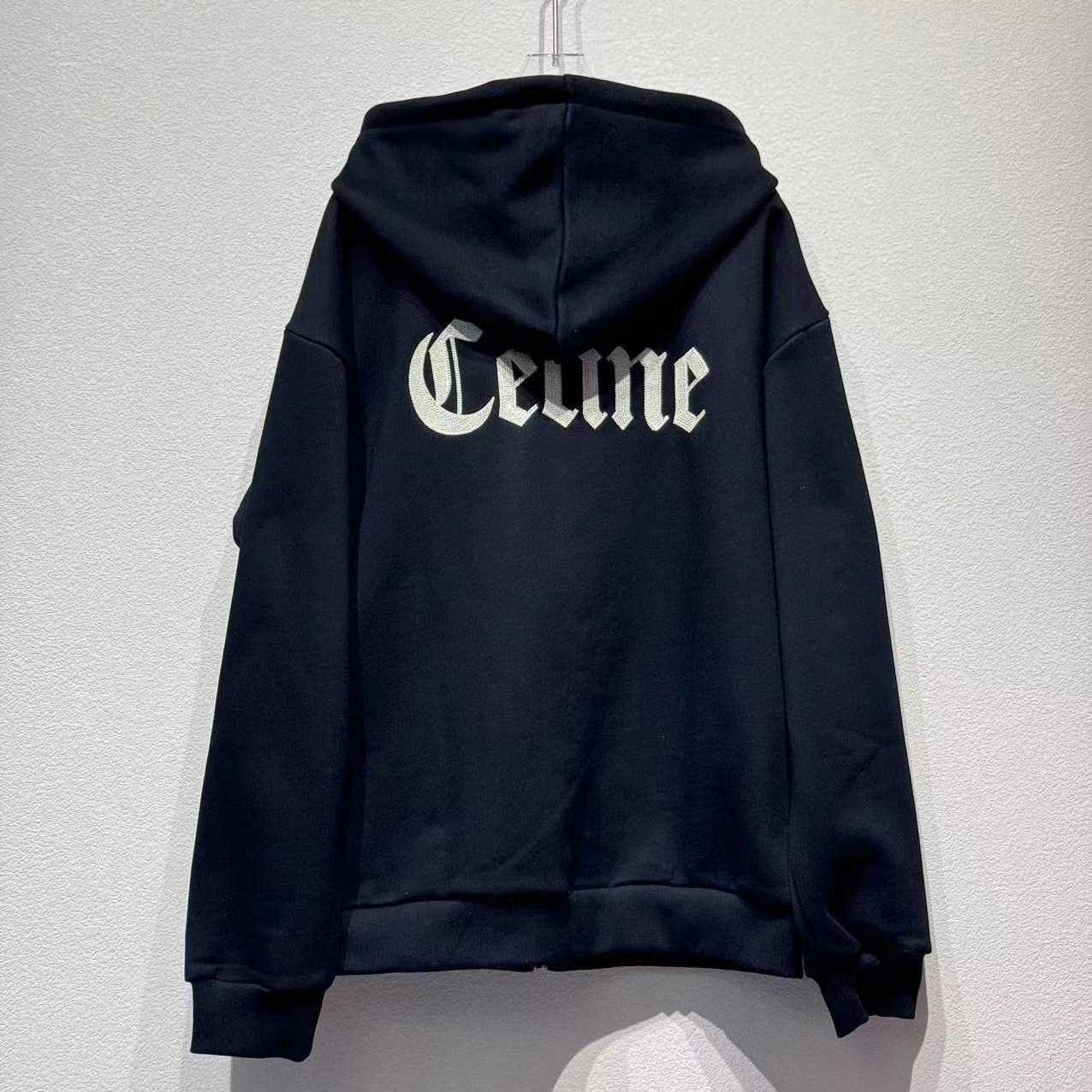 Celine Zipped Hoodie In Cotton Fleece - DopestKickz
